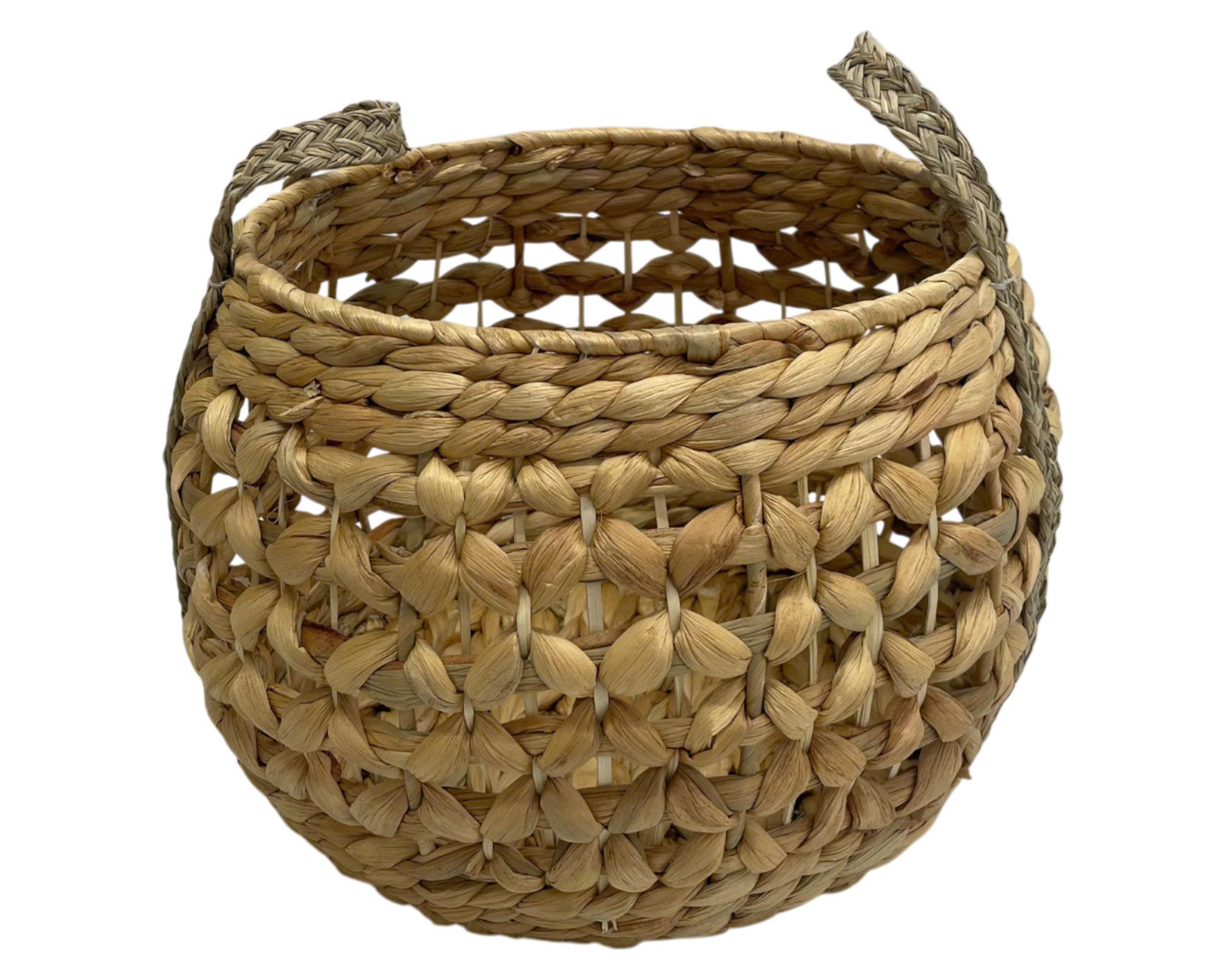 Canasto Fibra natural redondo 35 cm-1