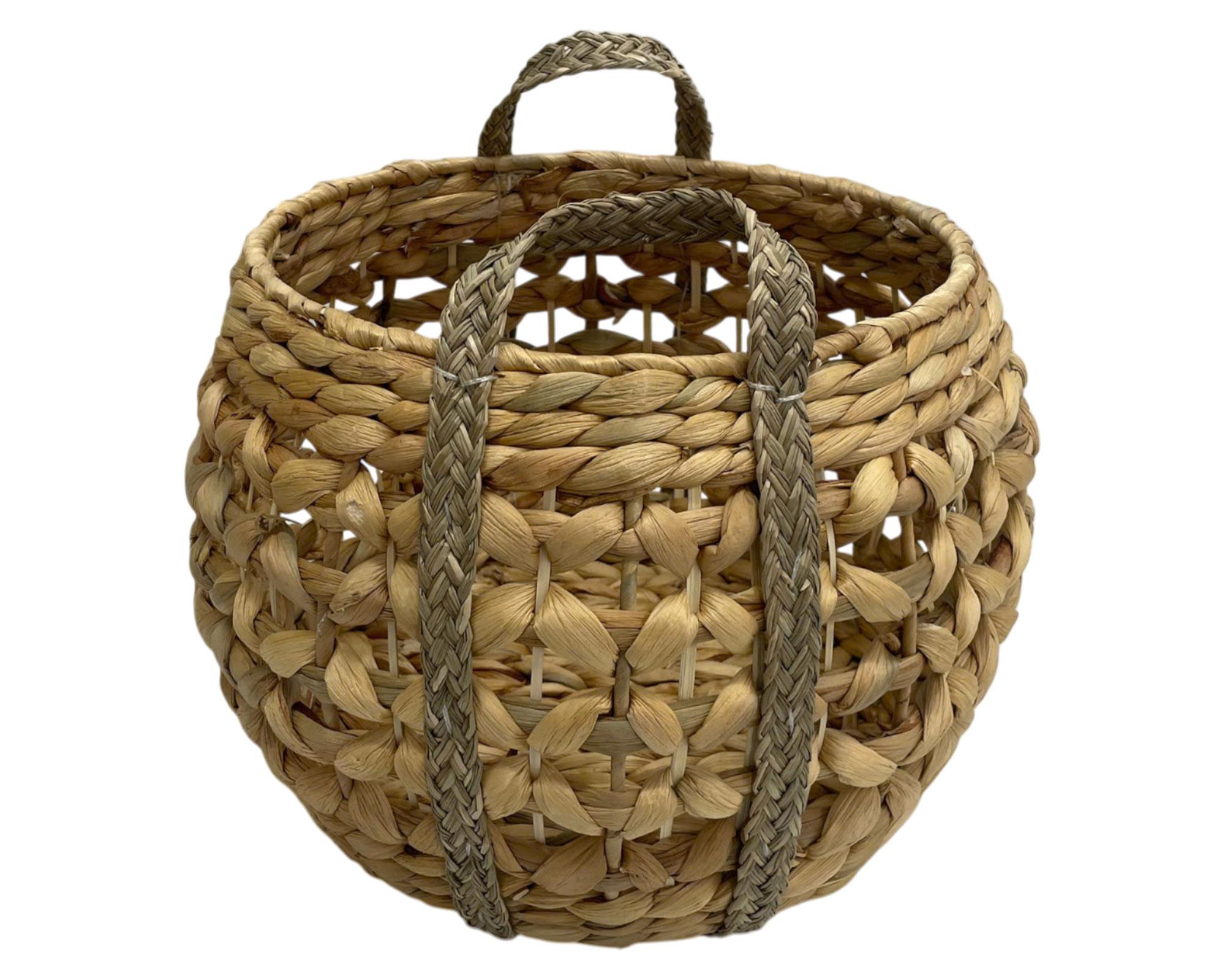 Canasto Fibra natural redondo 35 cm-0