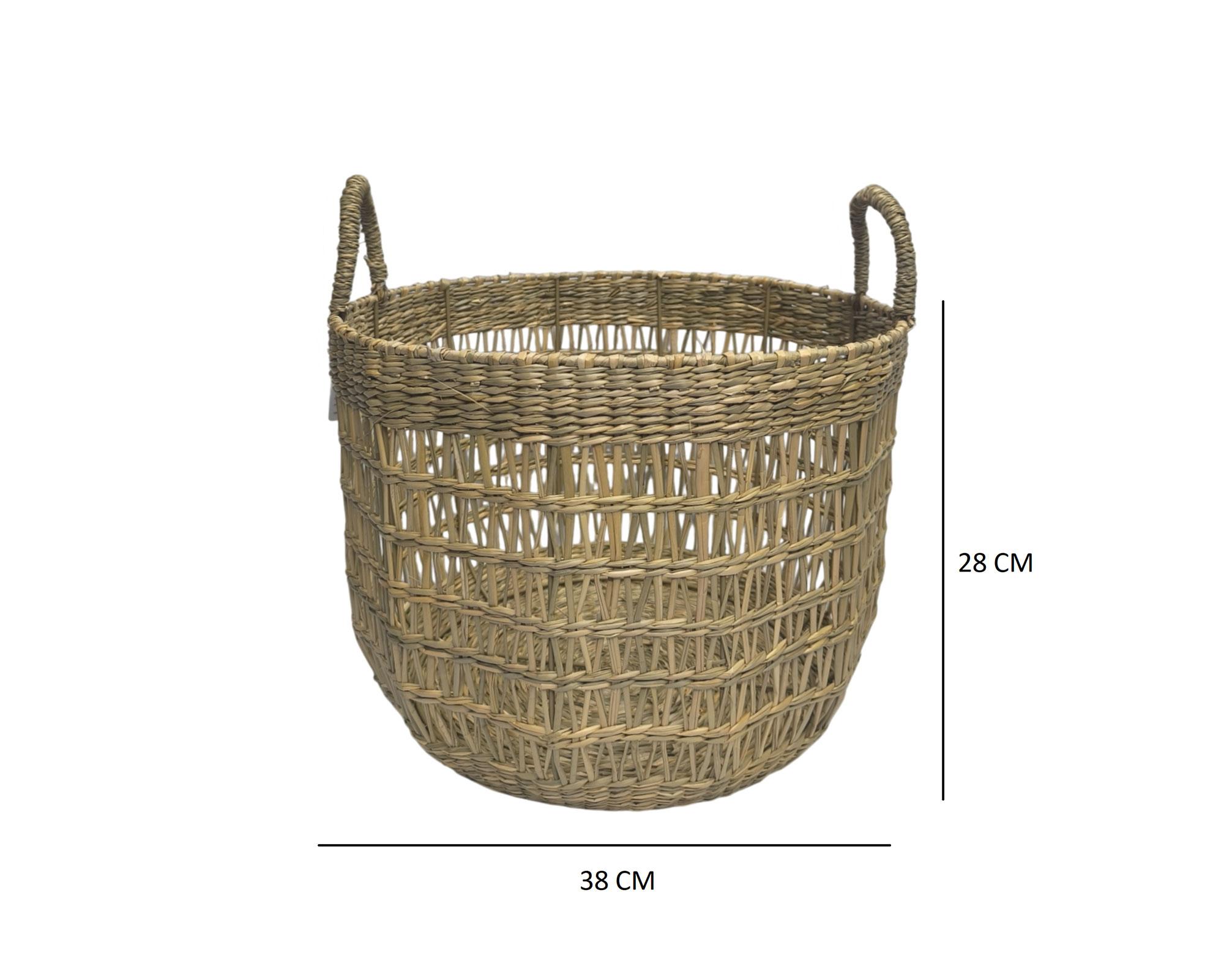 Canasto tejido vertical 38 cm-2