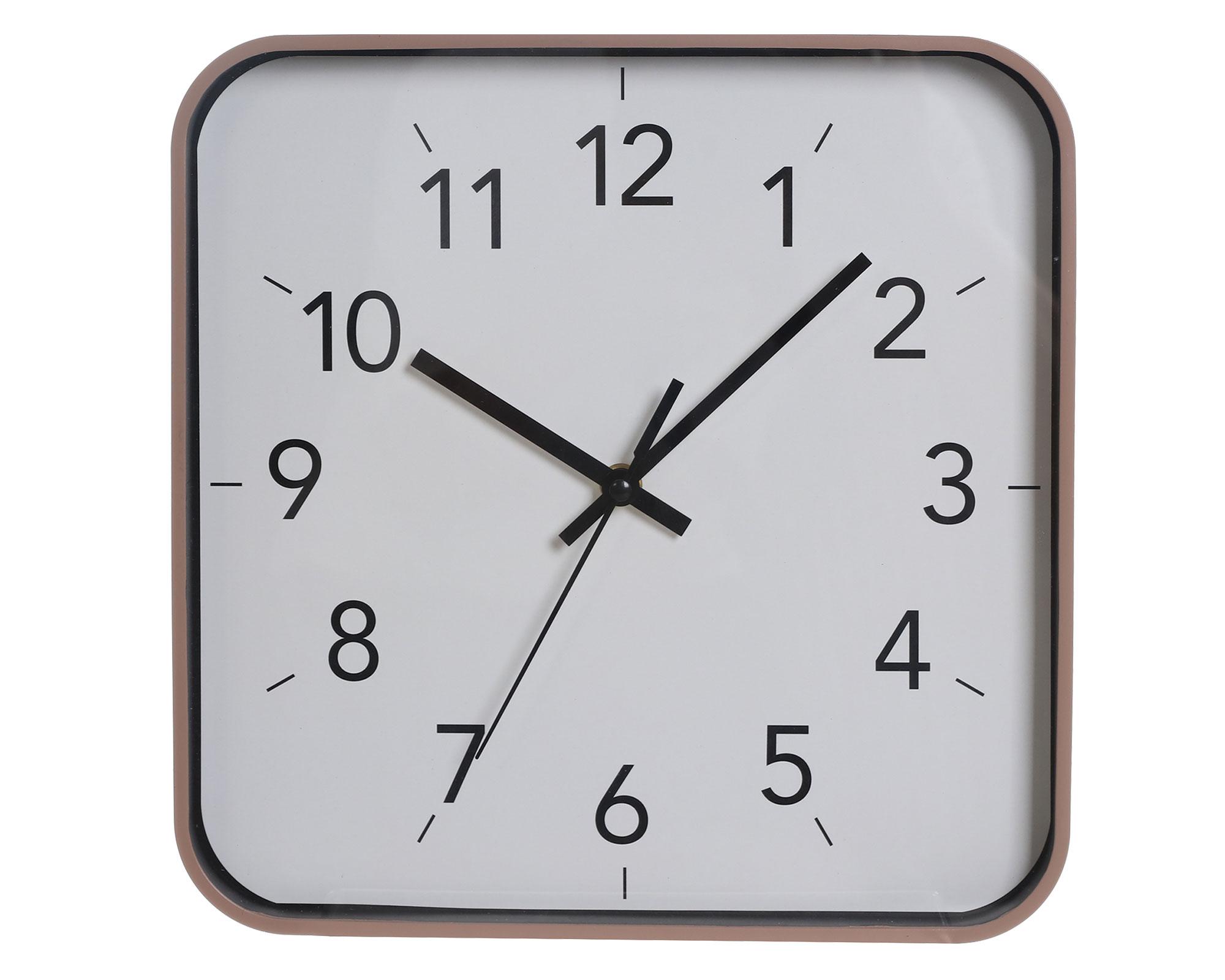 Reloj pared 29 cm cuadrado-0