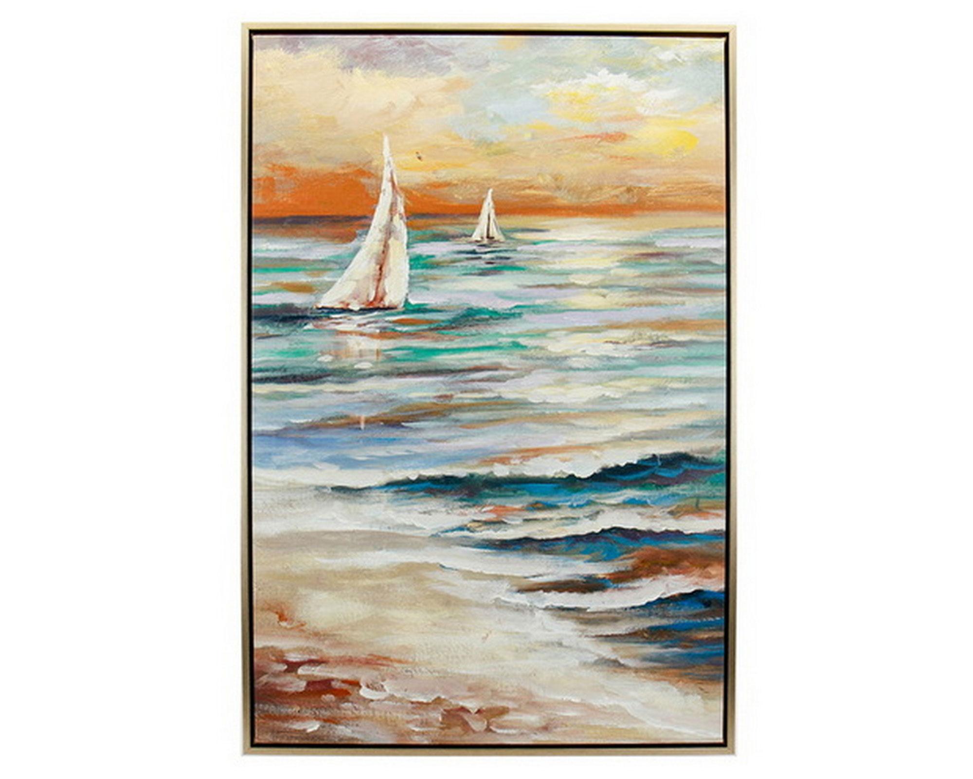 Canvas con marco 90x60 cm Velero D2-0