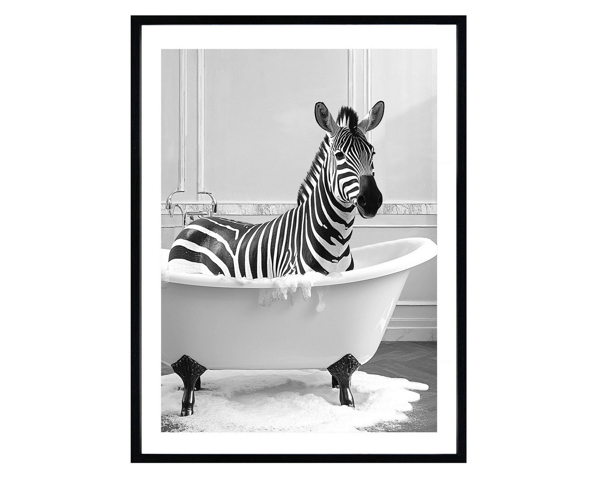 Canvas con marco Zebra 60x45 cm-0
