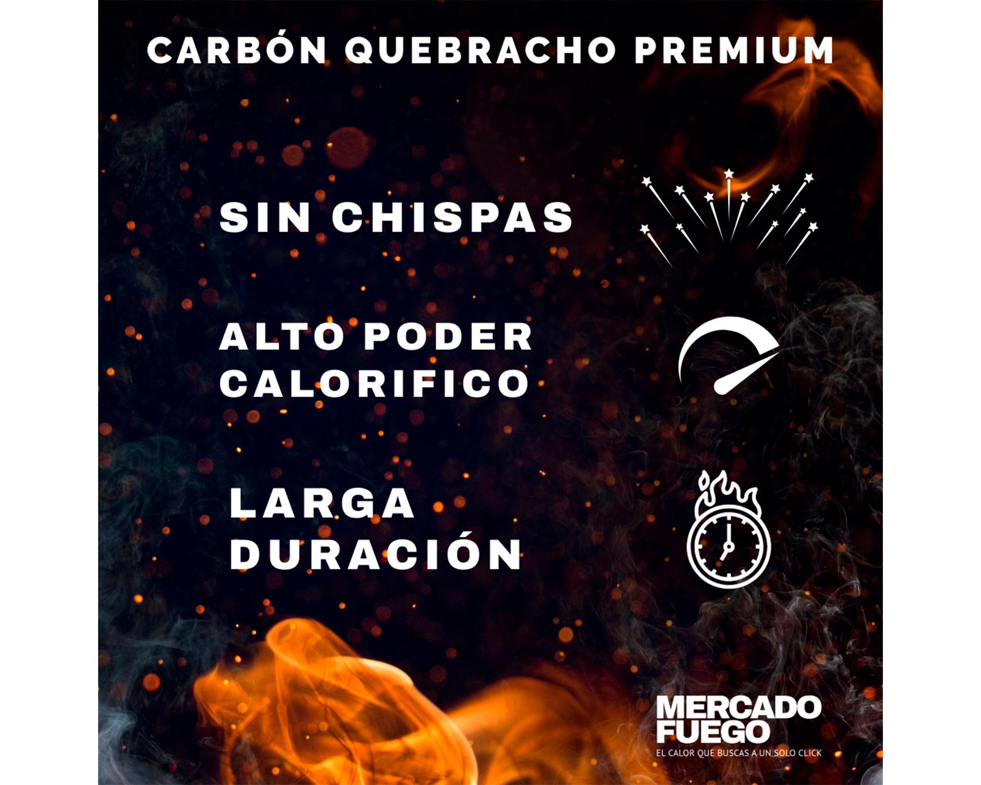 Carbón Quebracho blanco Premium 15 kg-1