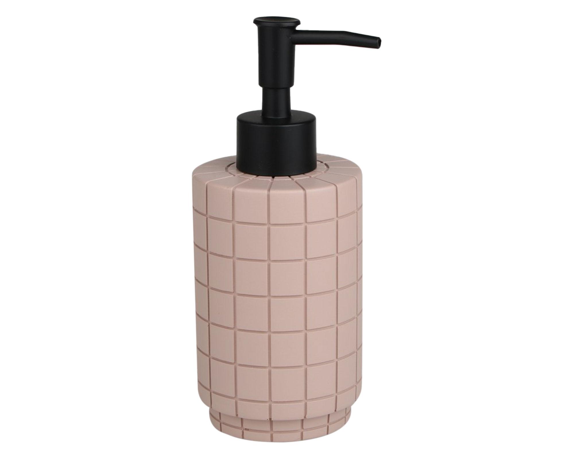 Dispensador jabón cuadrado poliresina coral-0