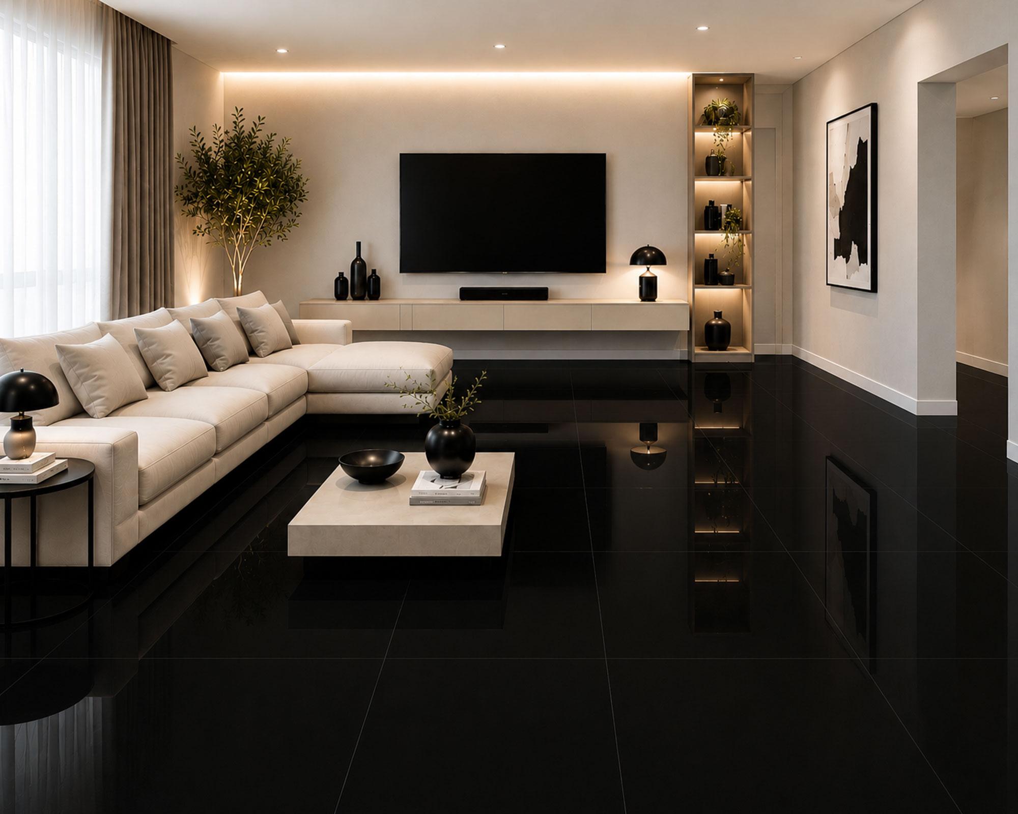 Porcelanato Súper negro 60x60 cm 1.44 m2-2