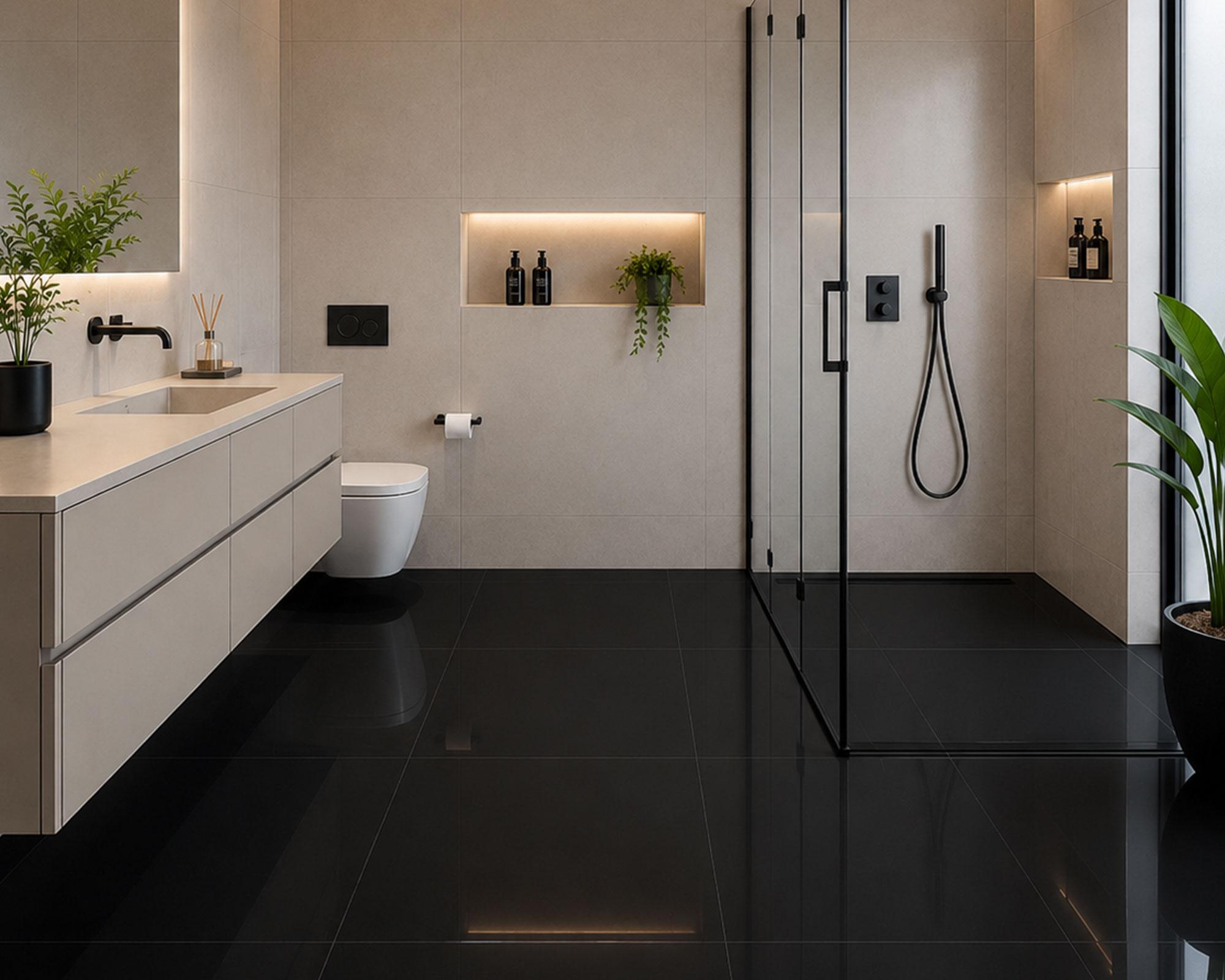 Porcelanato Súper negro 60x60 cm 1.44 m2-4