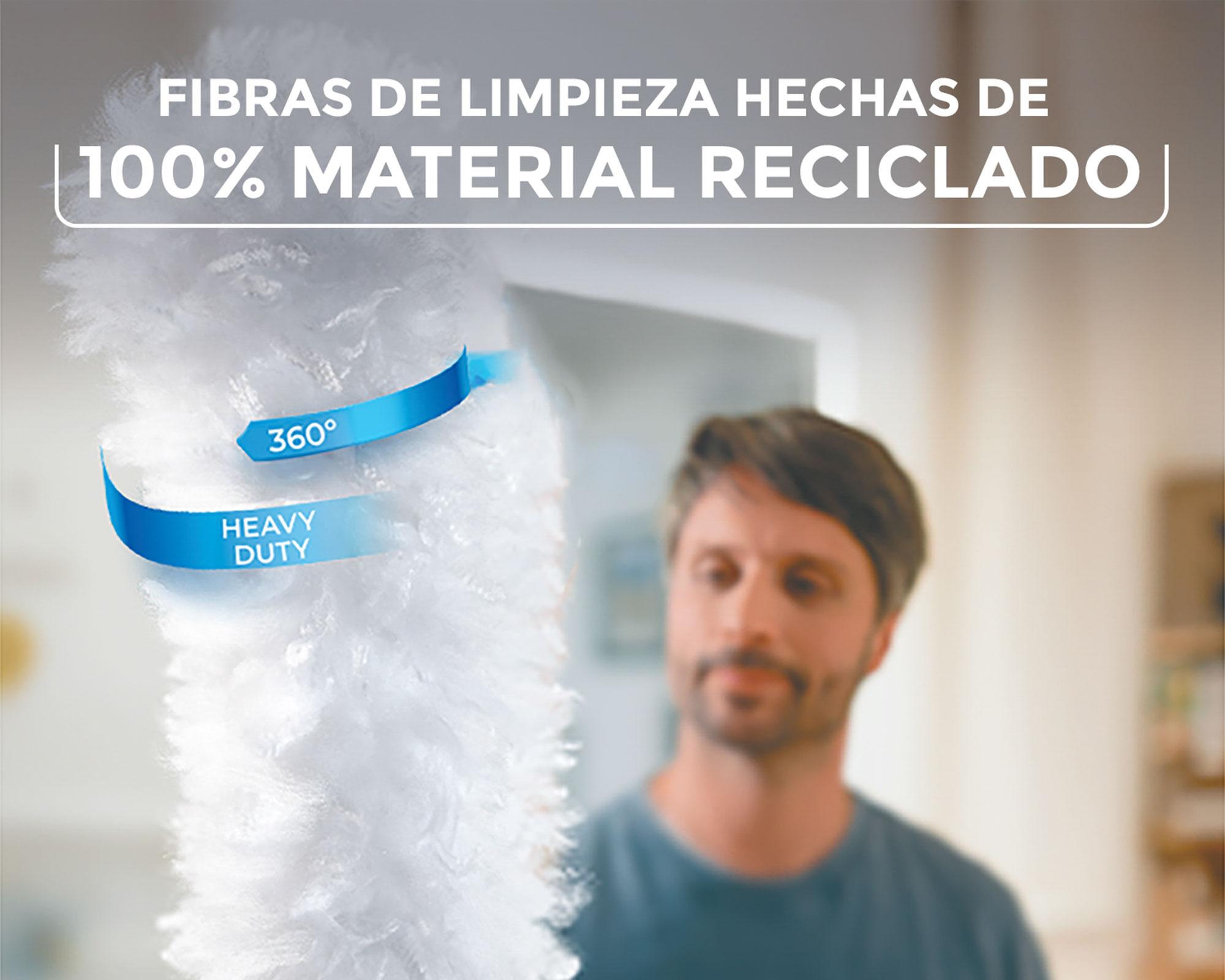 Vileda flex & catch plumero mango corto | incluye 2 repuestos-4