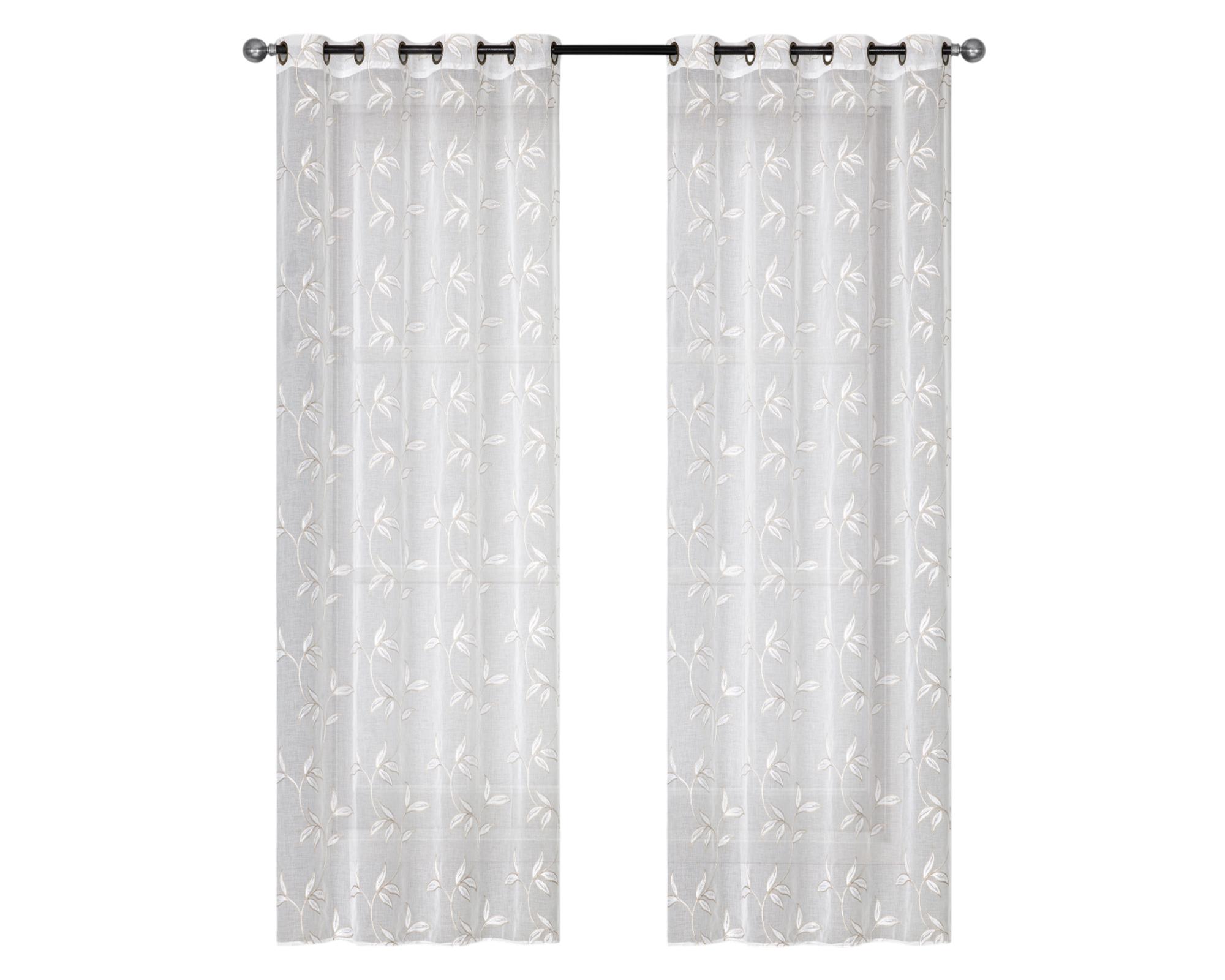 Velo bordado Flores Alicia 140x220 cm-0