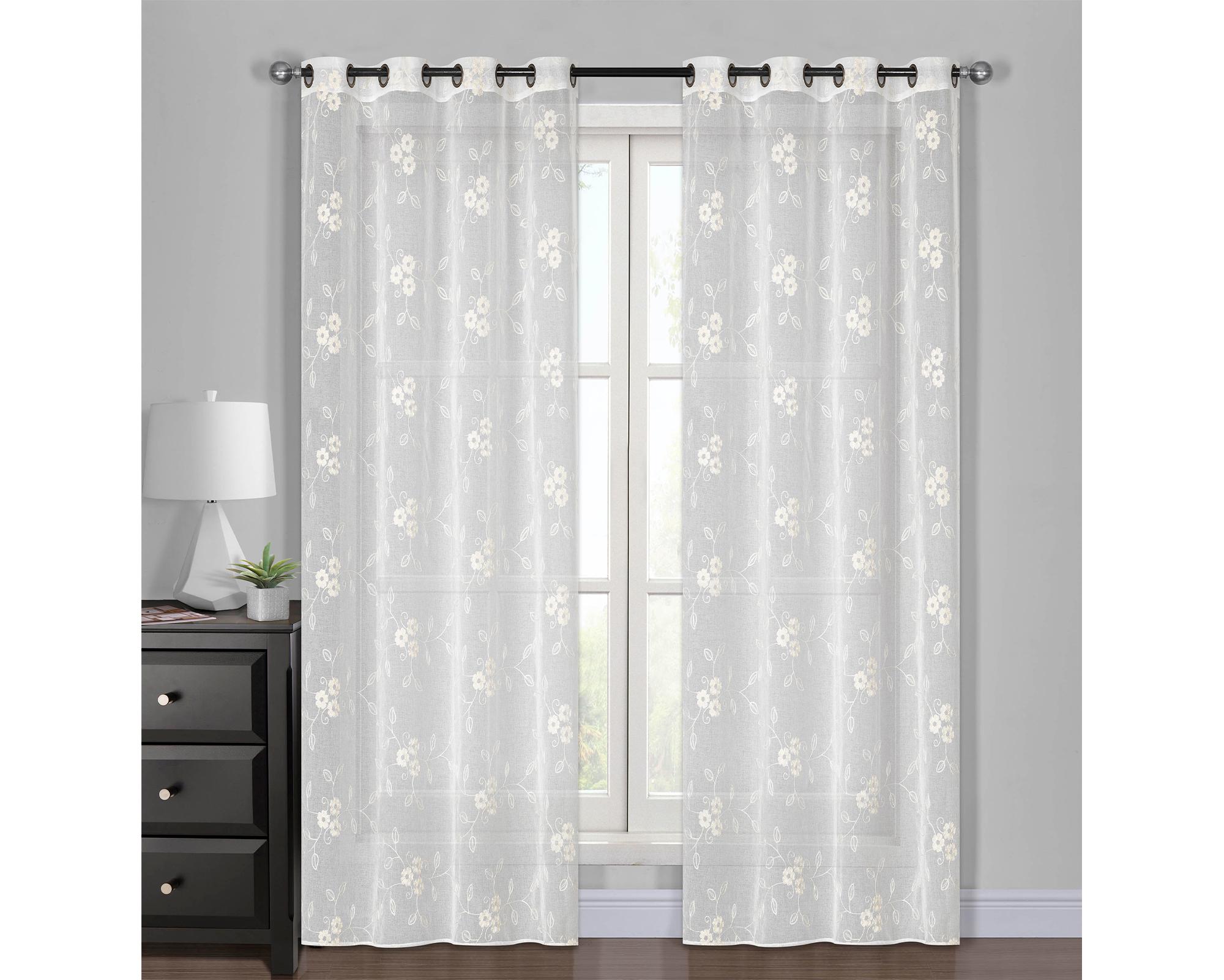 Velo bordado Sofia 220x140 cm crudo-2
