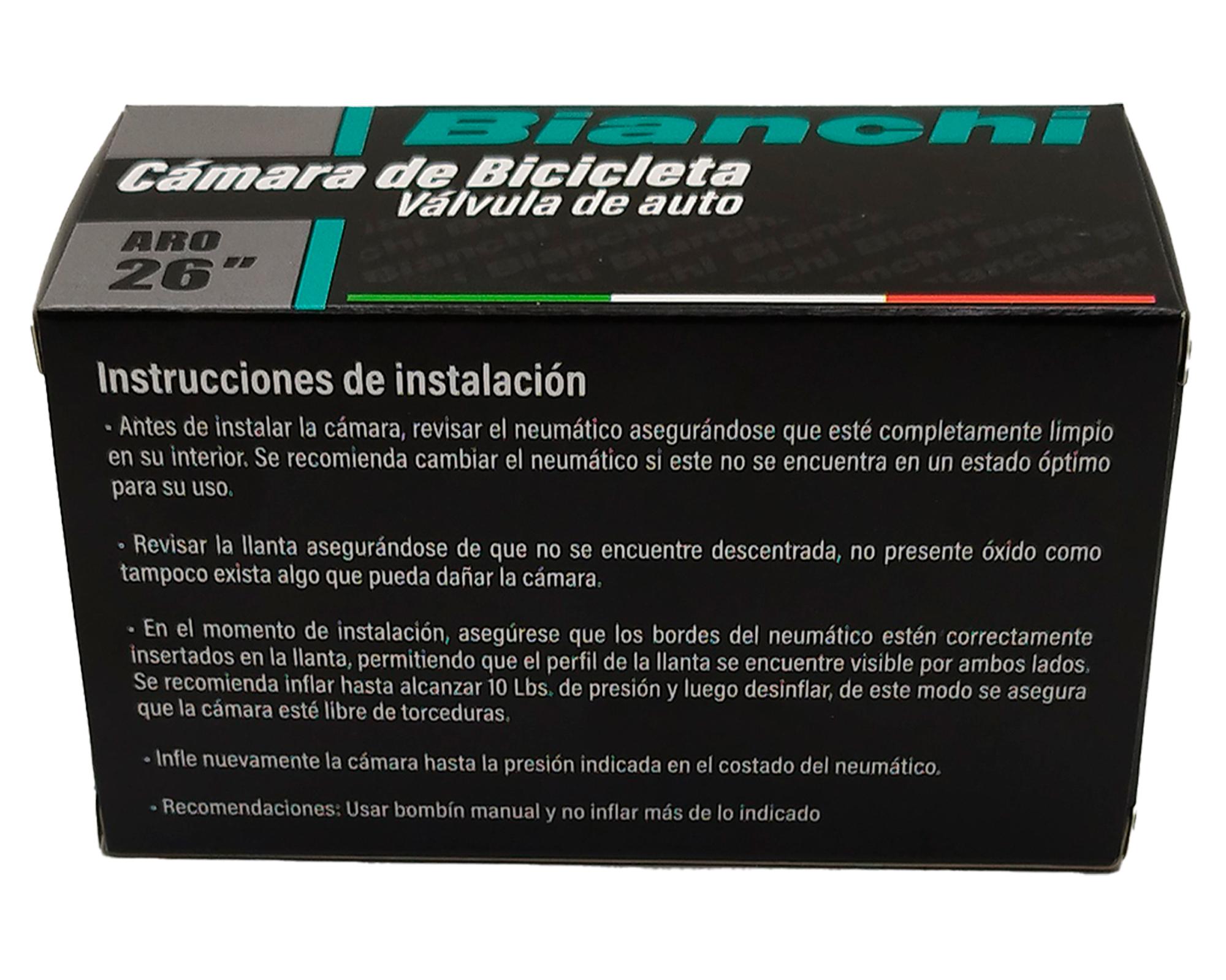 Cámara aro 26 con válvula auto 45 mm-2
