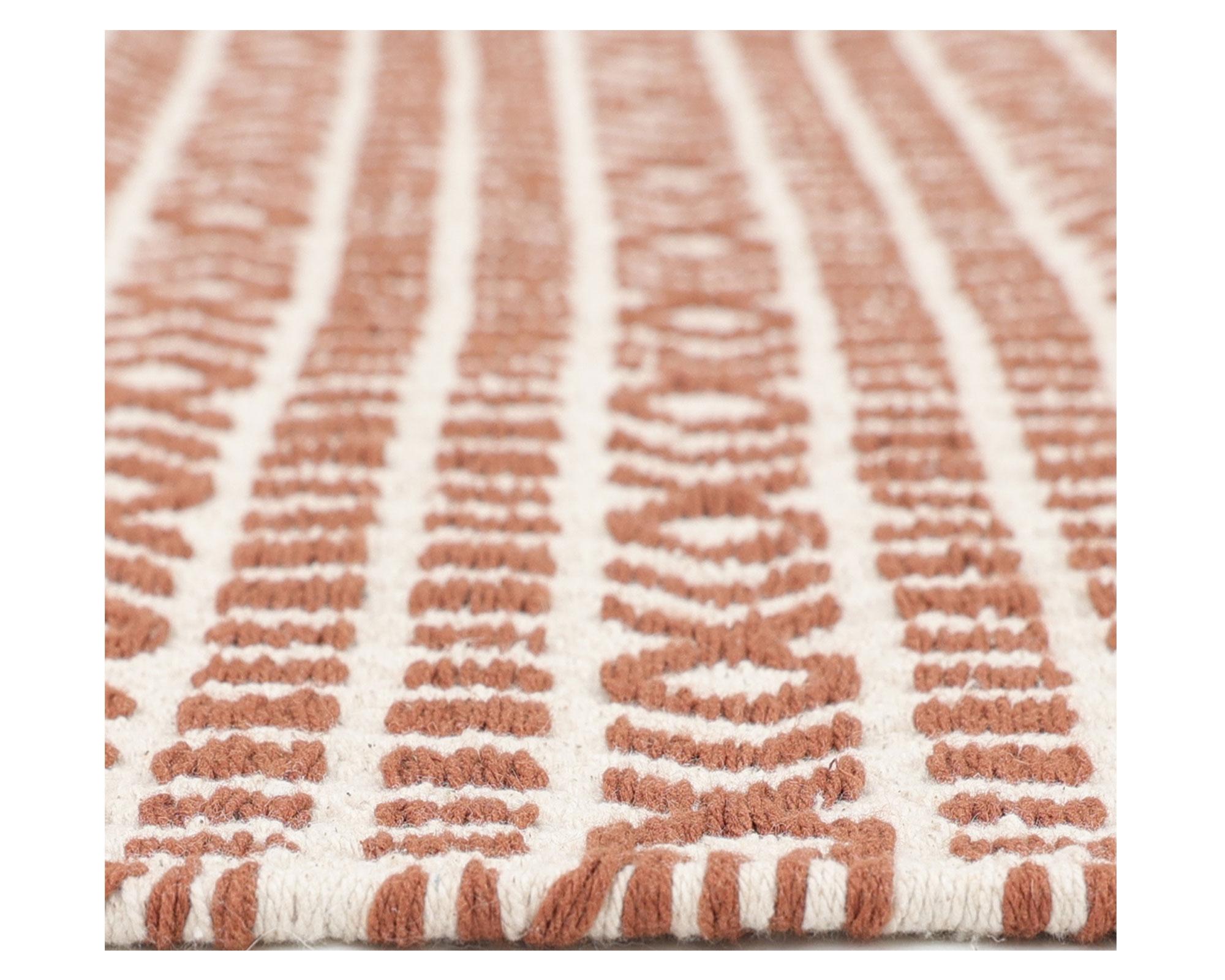 Alfombra Étnica terracota 60x90 cm-3