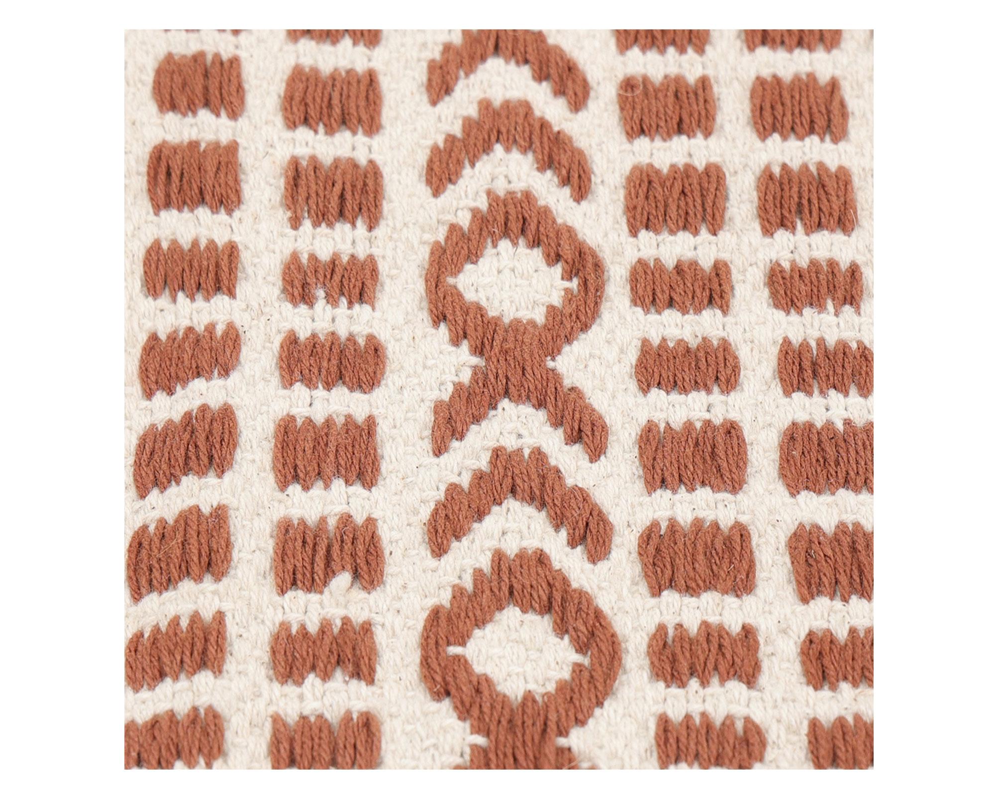 Alfombra Étnica terracota 60x90 cm-2