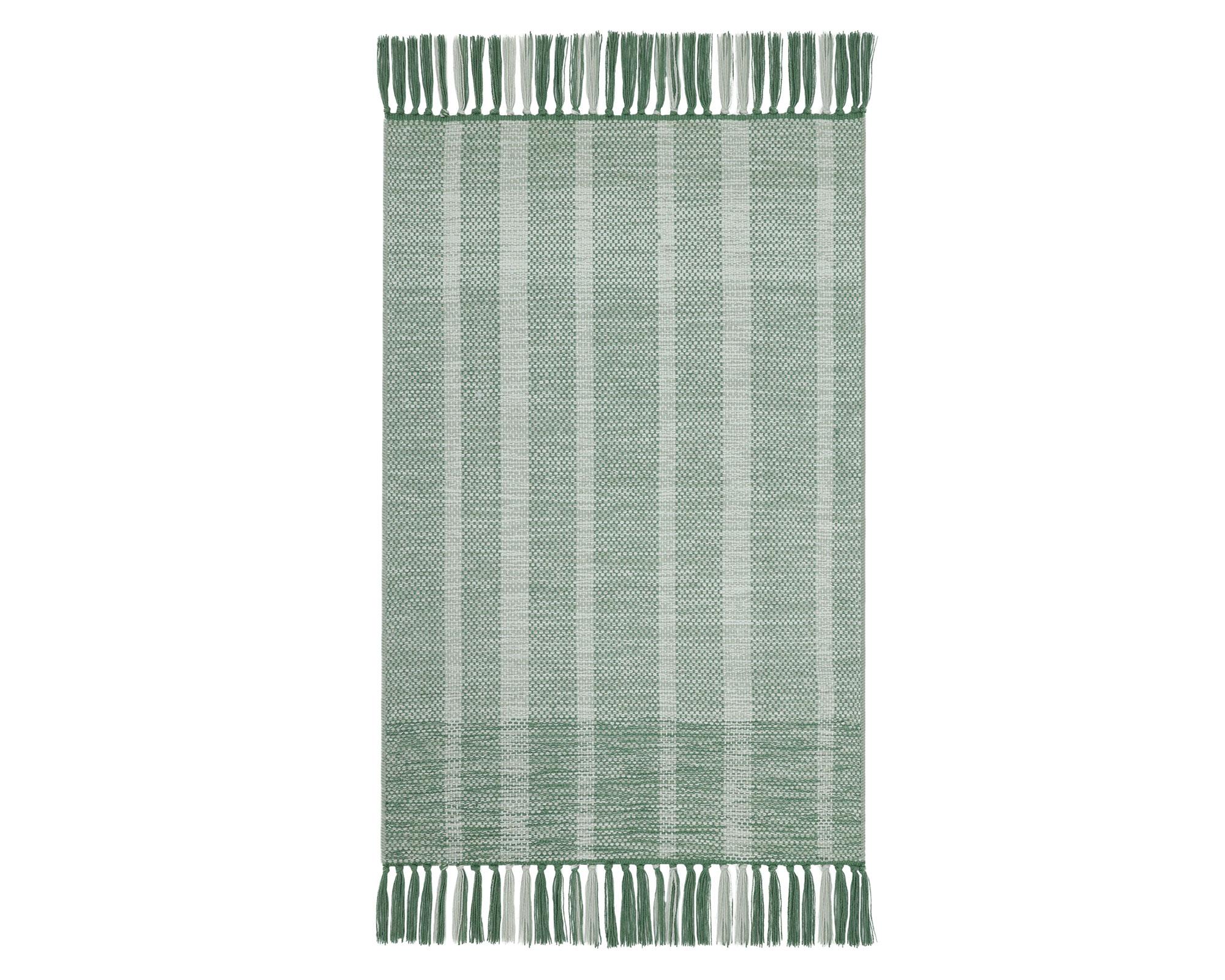 Alfombra Tejida verde 60x90 cm-1