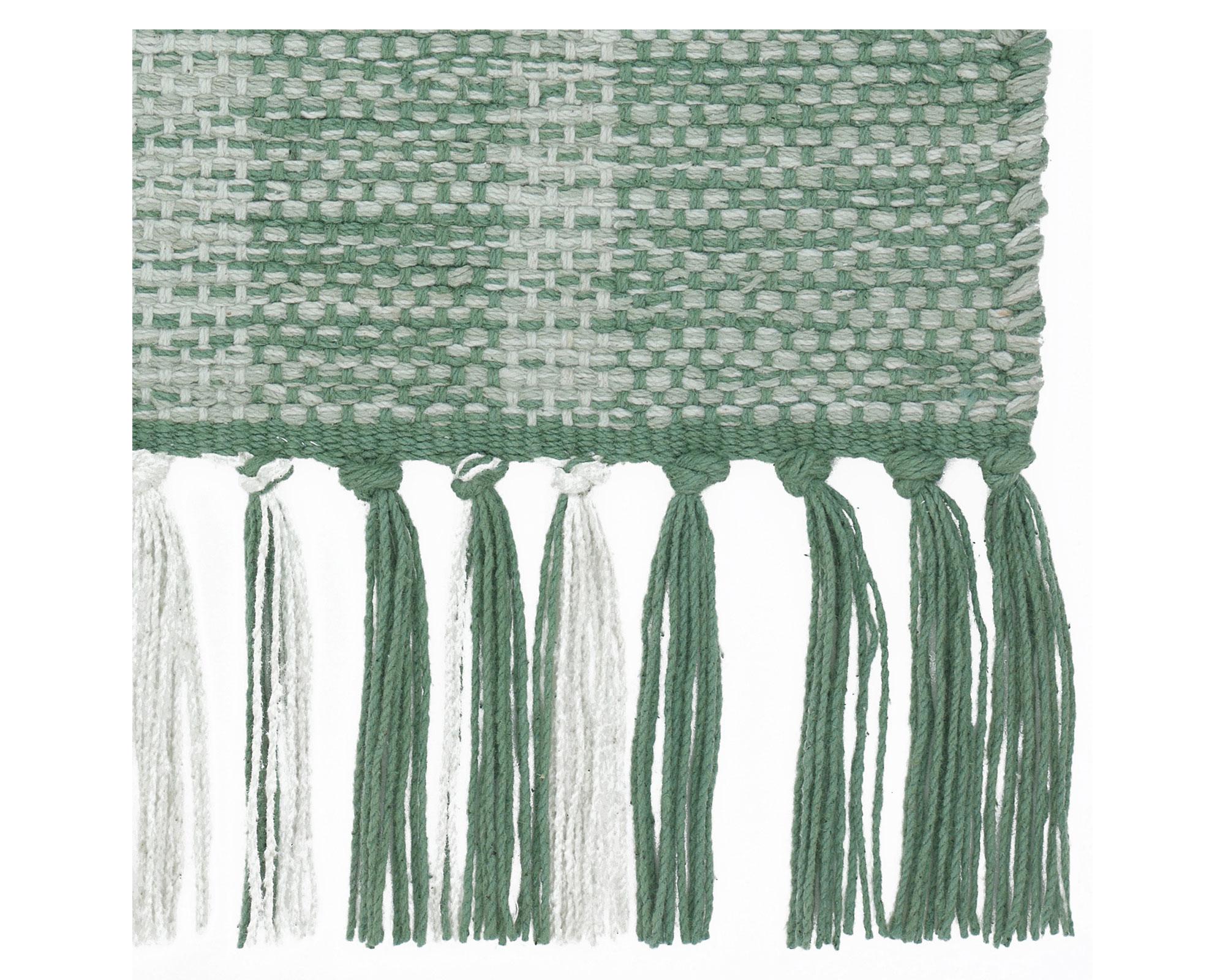 Alfombra Tejida verde 60x90 cm-3