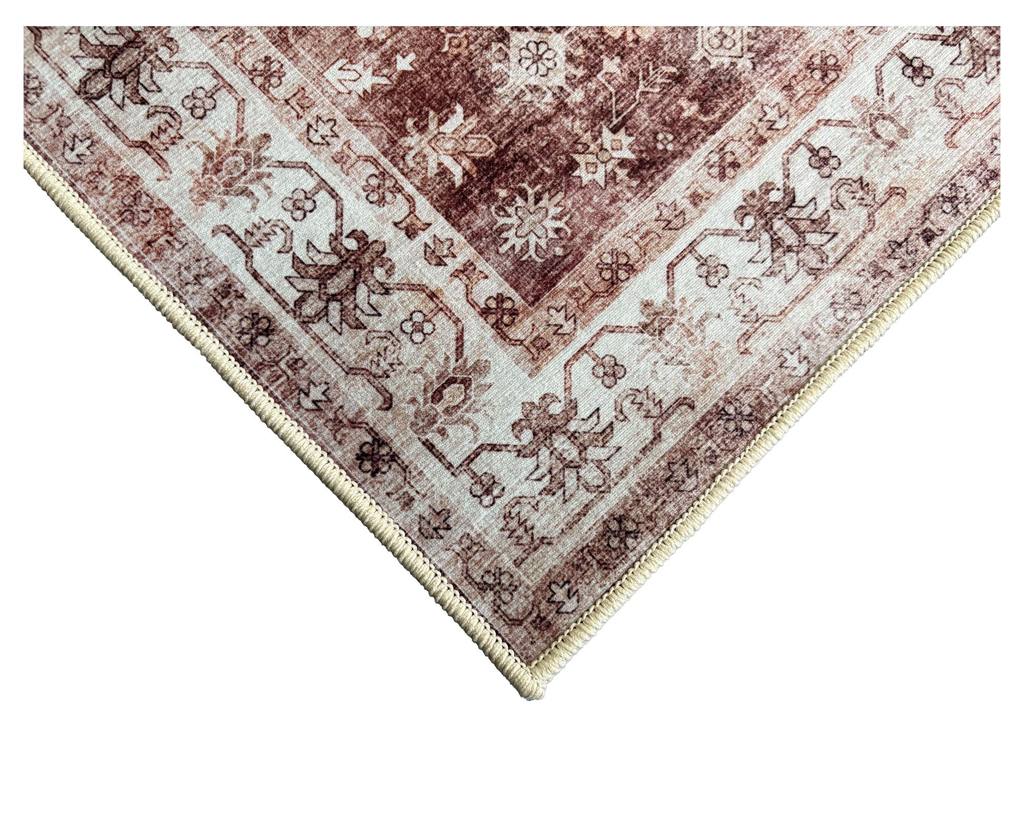 Alfombra Vintage rojizo 60x90 cm-4