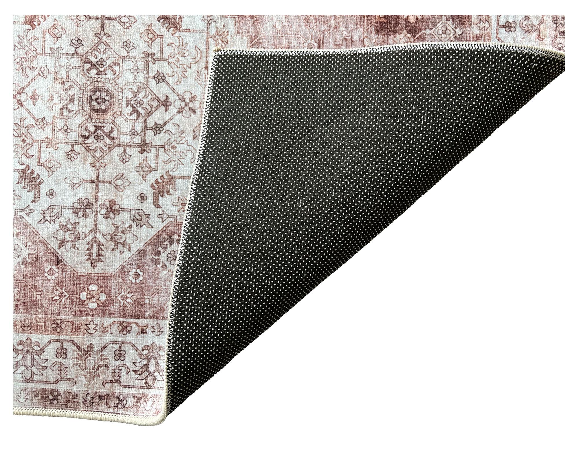 Alfombra Vintage rojizo 60x90 cm-5