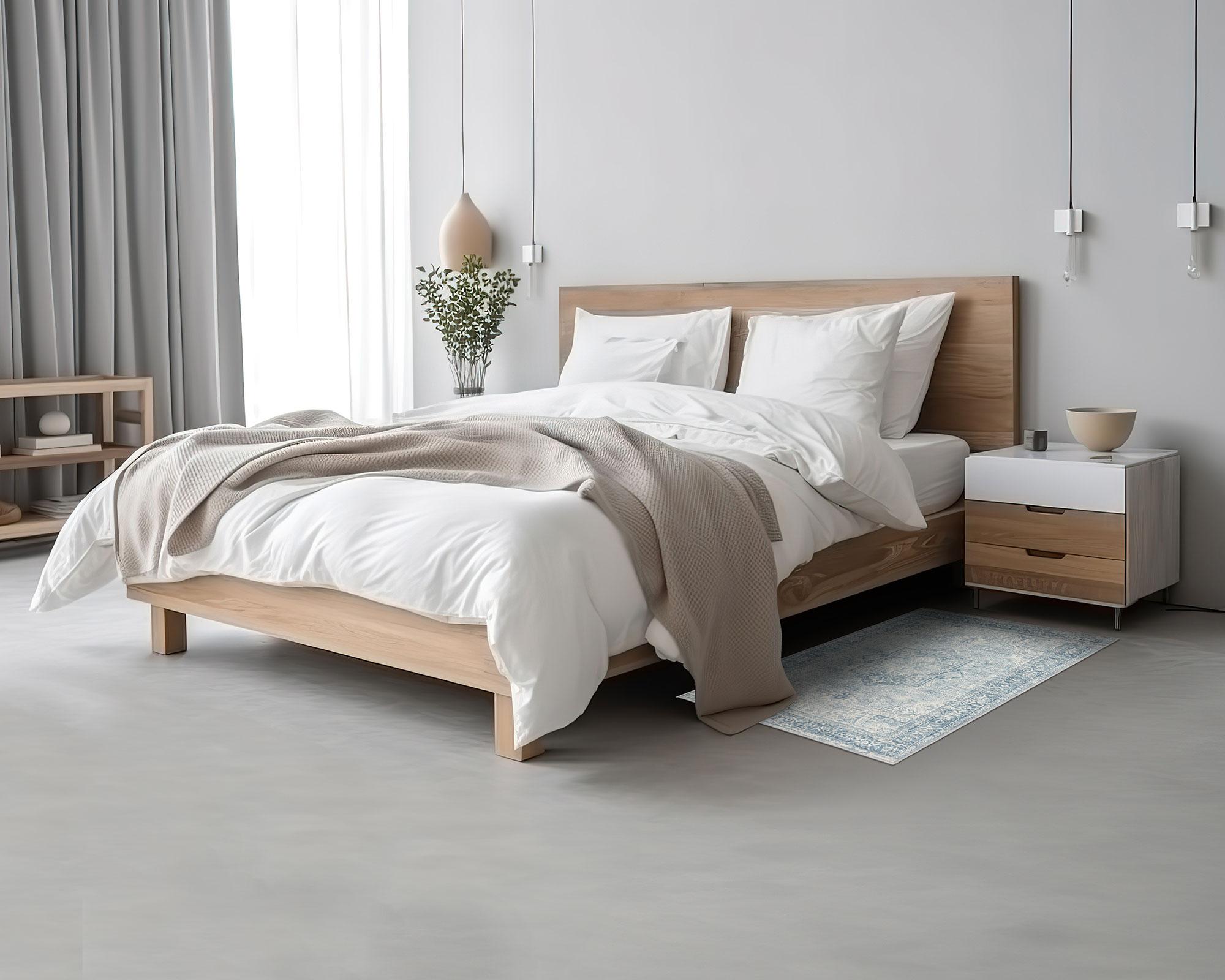 Alfombra Vintage azul 60x90 cm-7