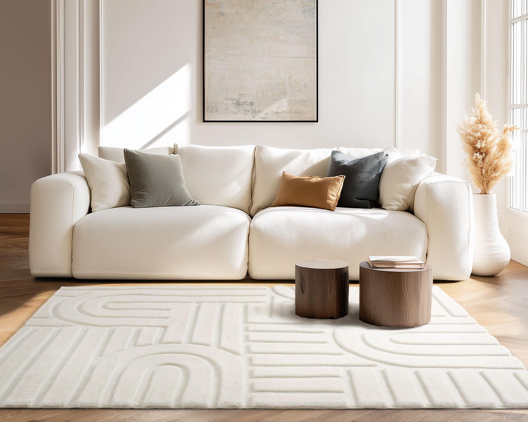 Alfombra Cosy gia soft 140x200 cm ivory-7
