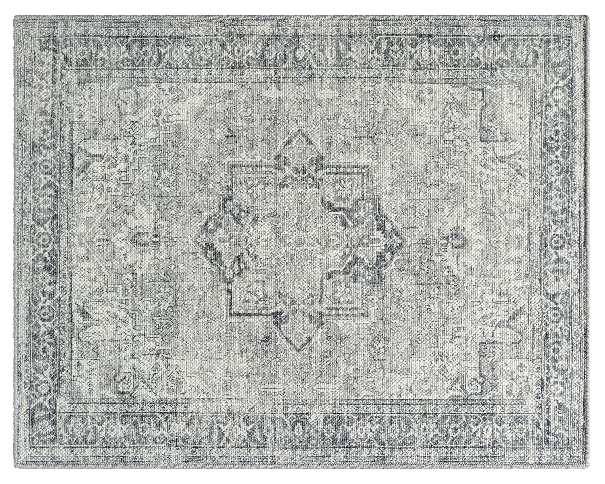 Alfombra Vintage gris 60x90 cm-0