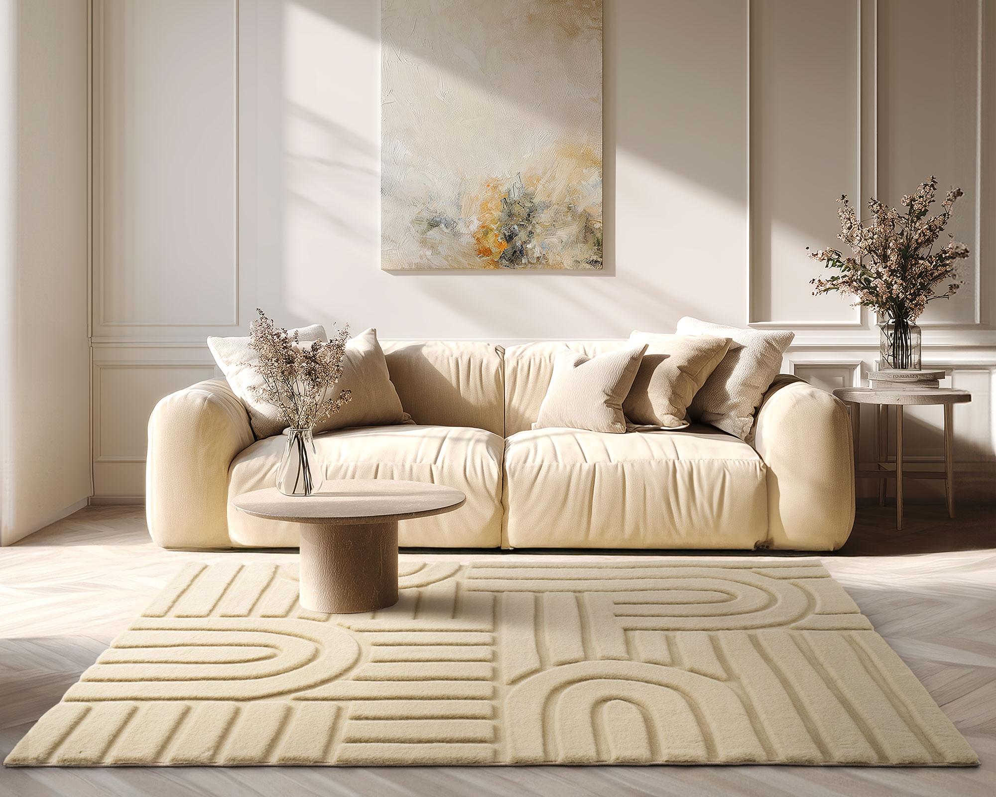 Alfombra Cosy gia soft 140x200 cm beige-7