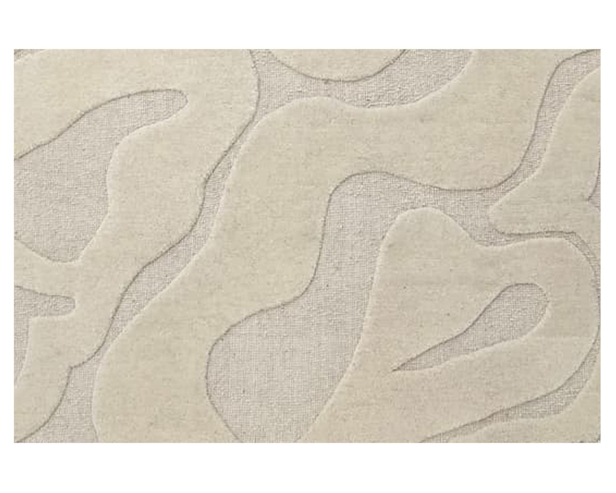 Alfombra Relieve abstracto beige 160x230 cm-4