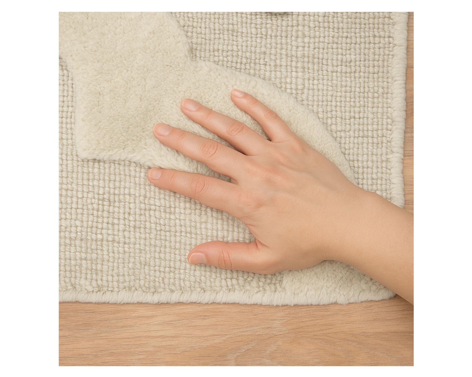 Alfombra Relieve abstracto beige 160x230 cm-3