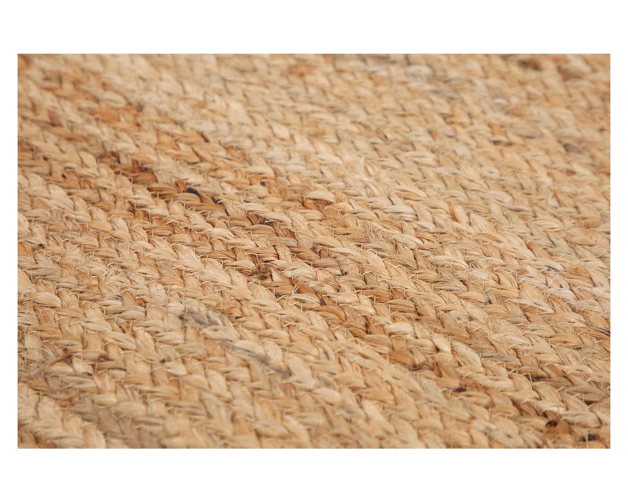 Alfombra yute oval línea 240x150 cm terracota-5