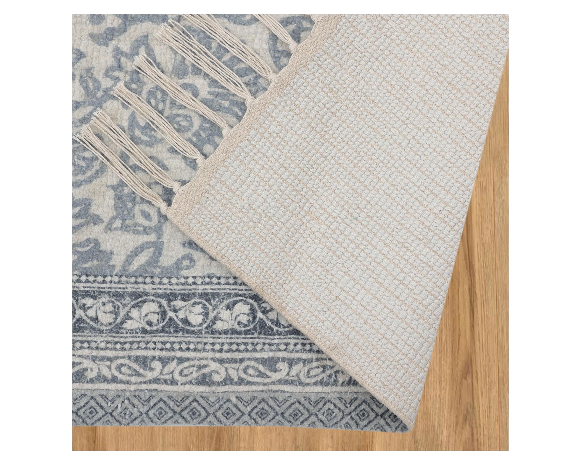 Alfombra Pint floral azul 160x220 cm-5