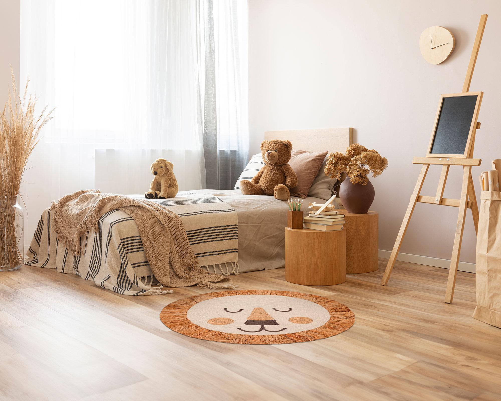 Alfombra Kids león 75x75 cm-4