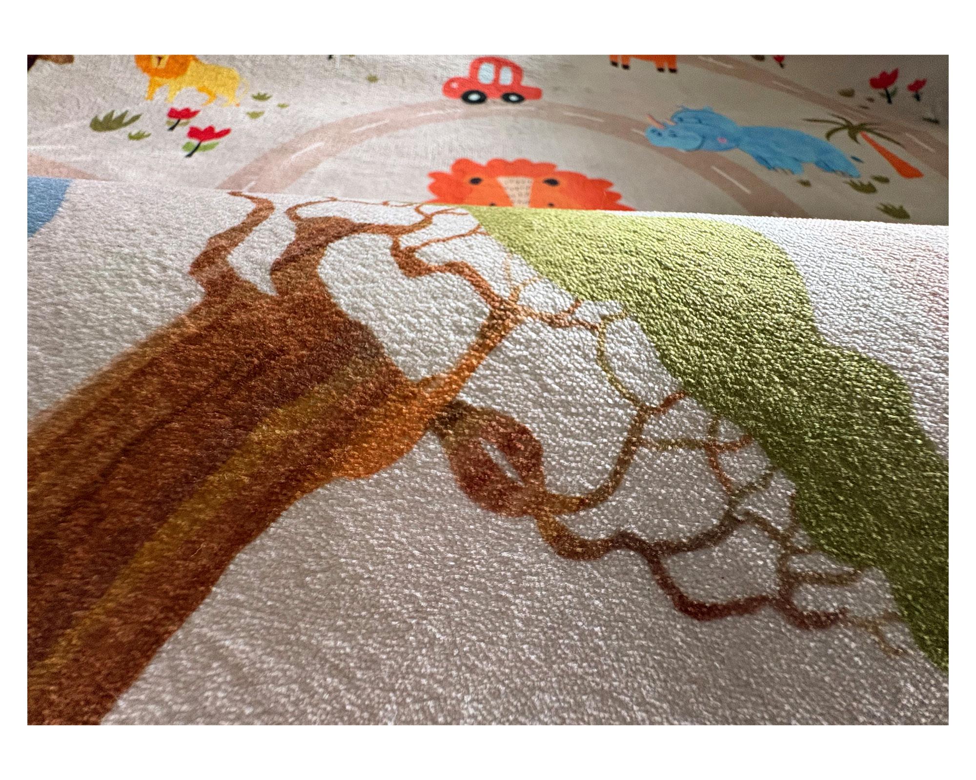 Alfombra kids safari animales 100x150 cm-4