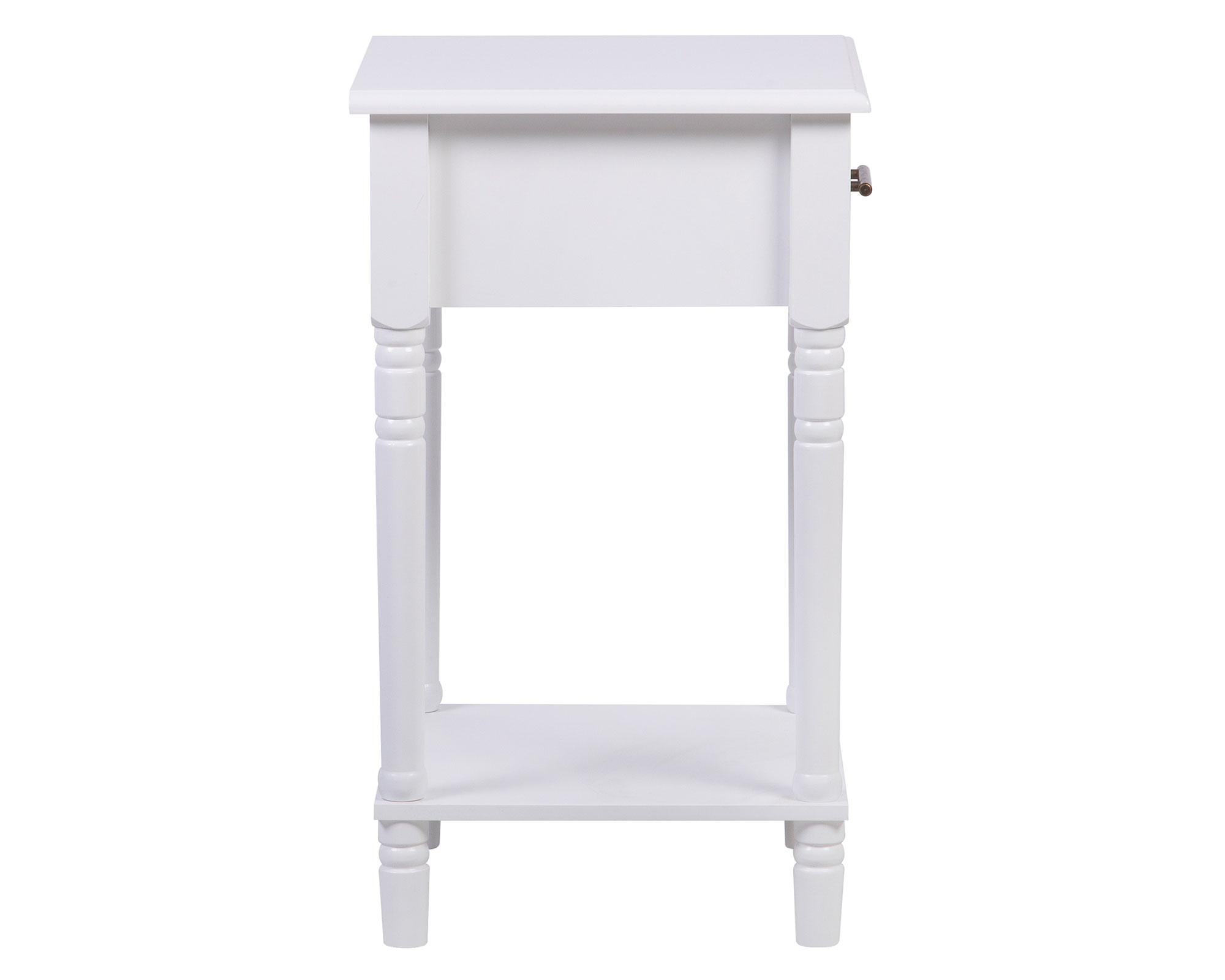 Velador Fermo blanco 1 cajón-2