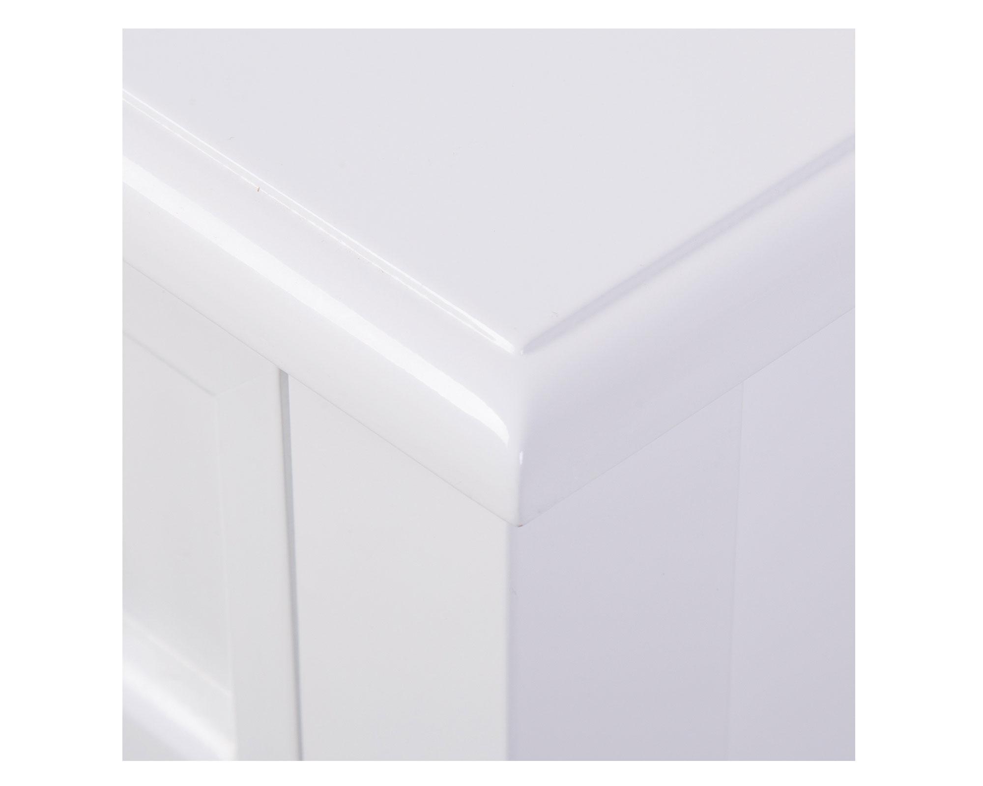 Velador Fermo blanco 1 cajón-7