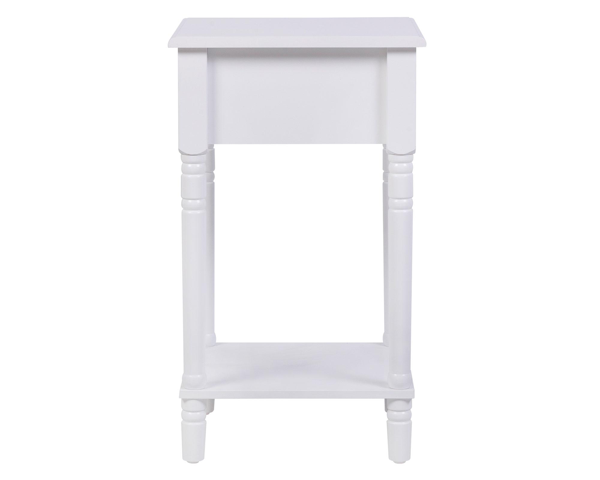 Velador Fermo blanco 1 cajón-4