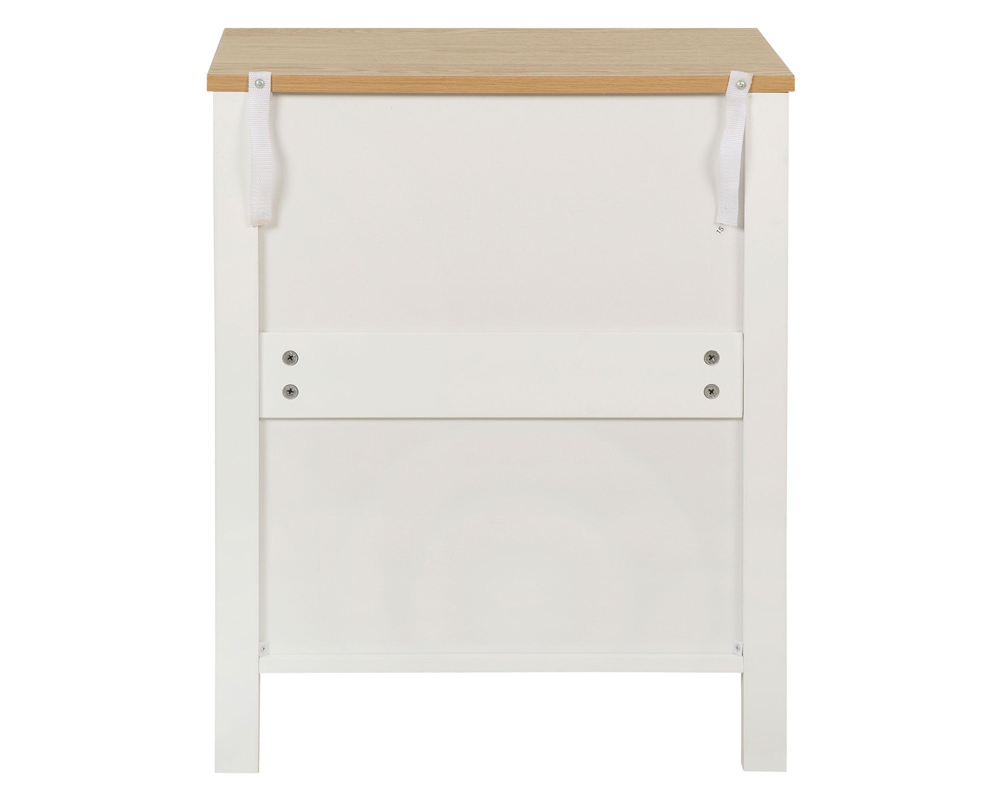 Velador New provenzal blanco 1 cajón-4