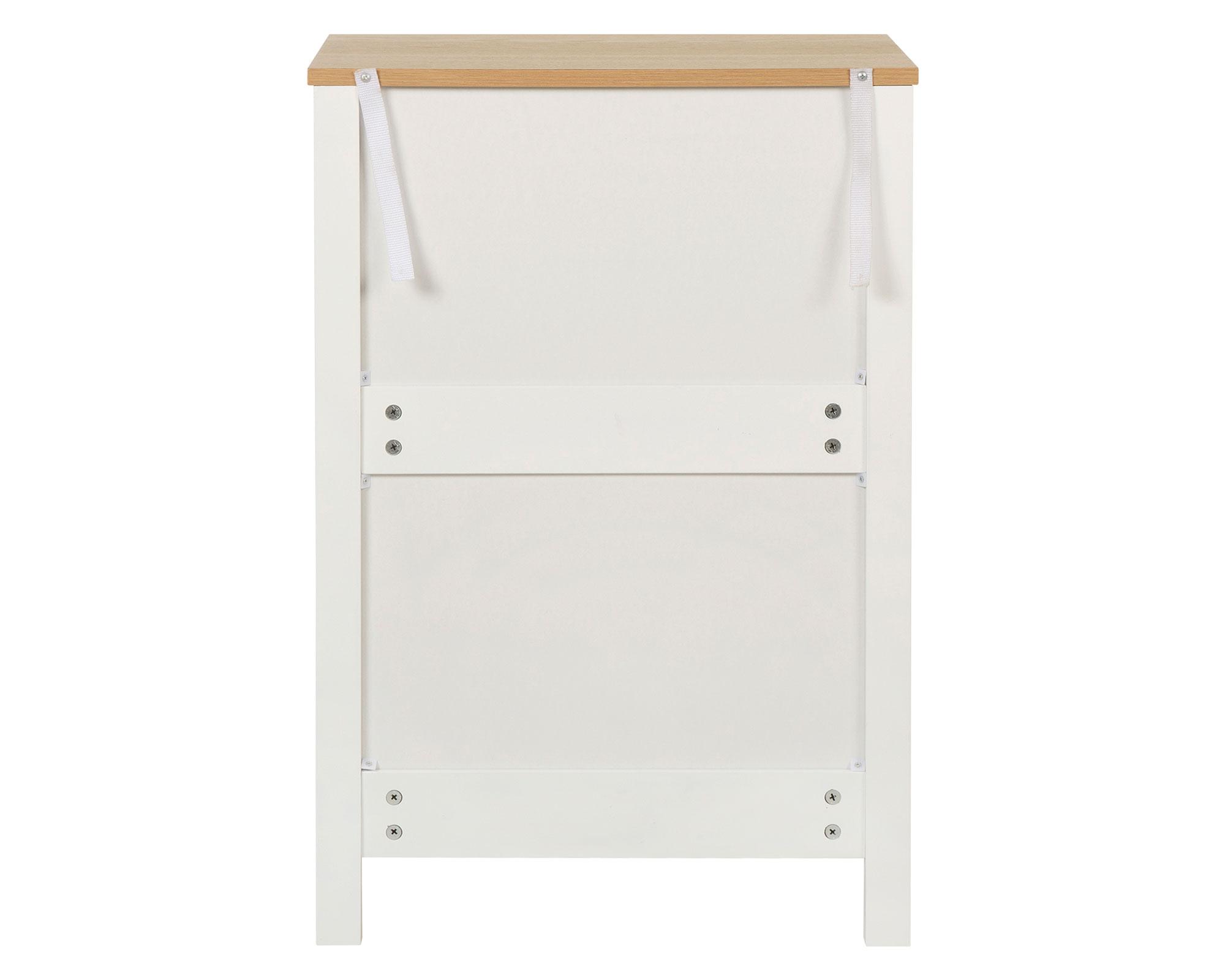 Velador New provenzal blanco 3 cajones-4