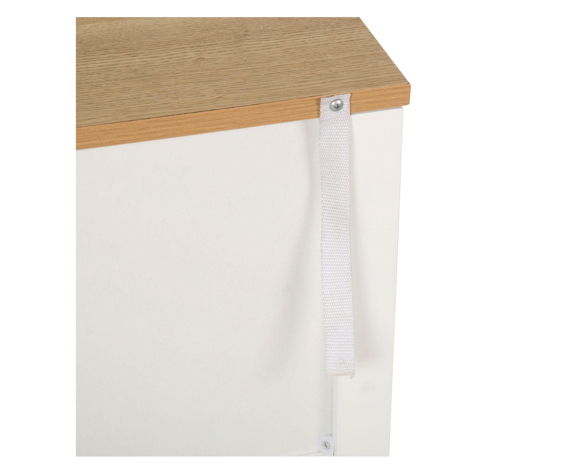 Velador New provenzal blanco 3 cajones-5