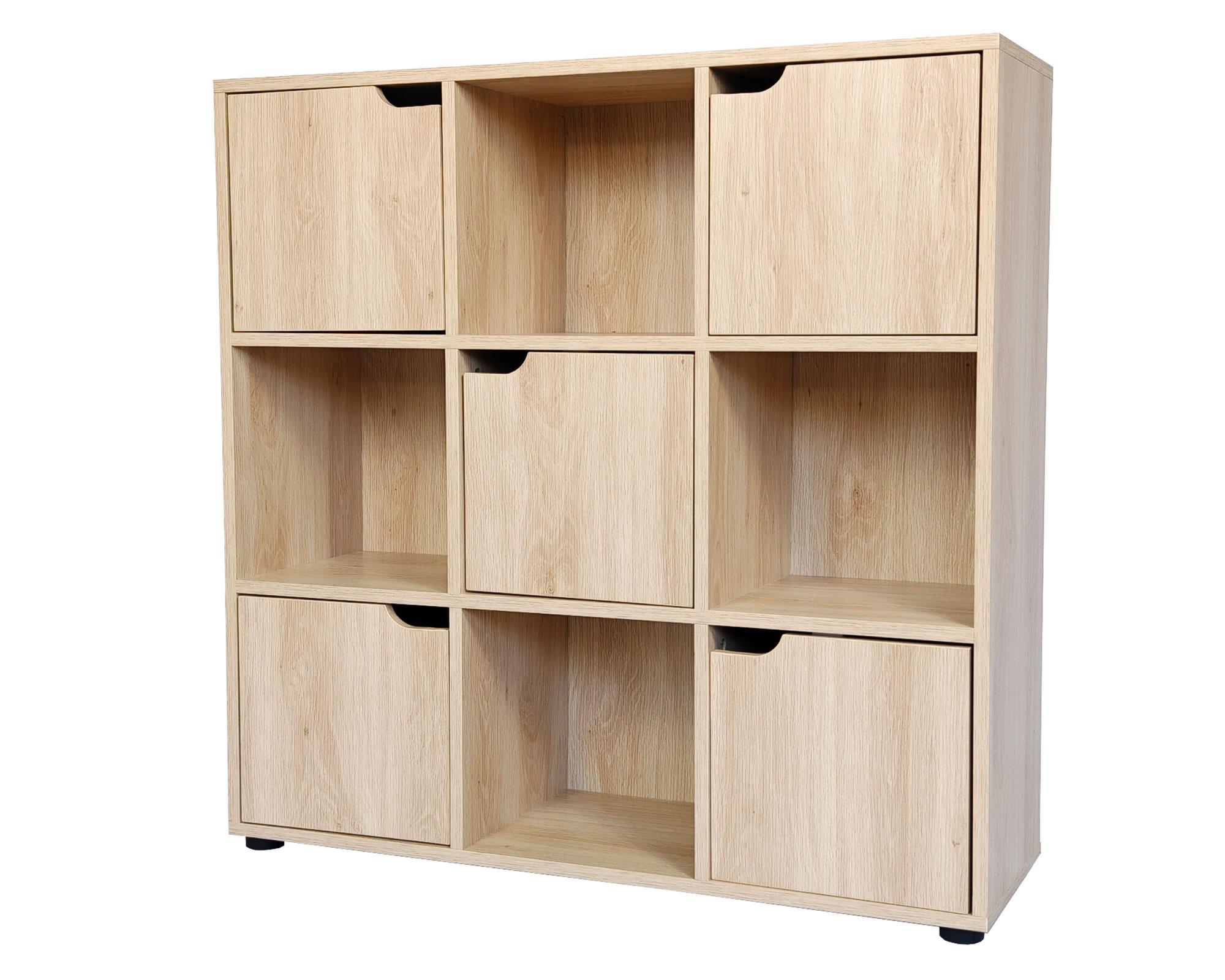 Estante Leo natural 5 puertas-2