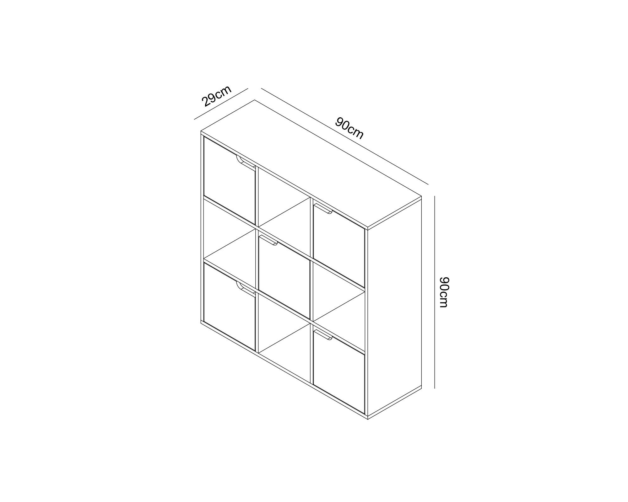 Estante Leo natural 5 puertas-9