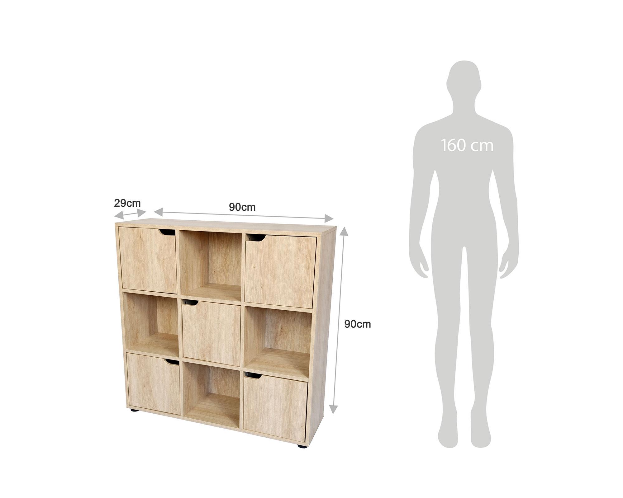 Estante Leo natural 5 puertas-8