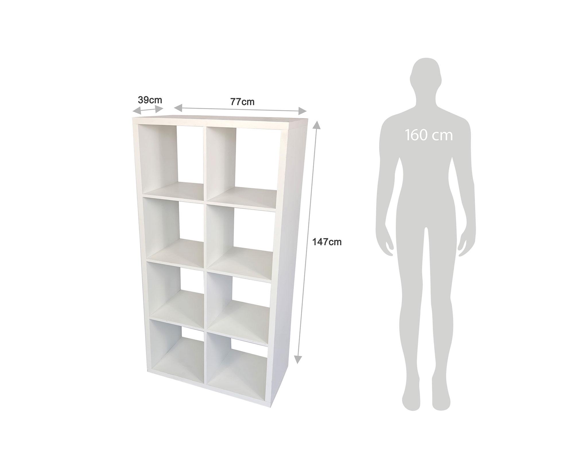 Estante Liam blanco 8 espacios-6