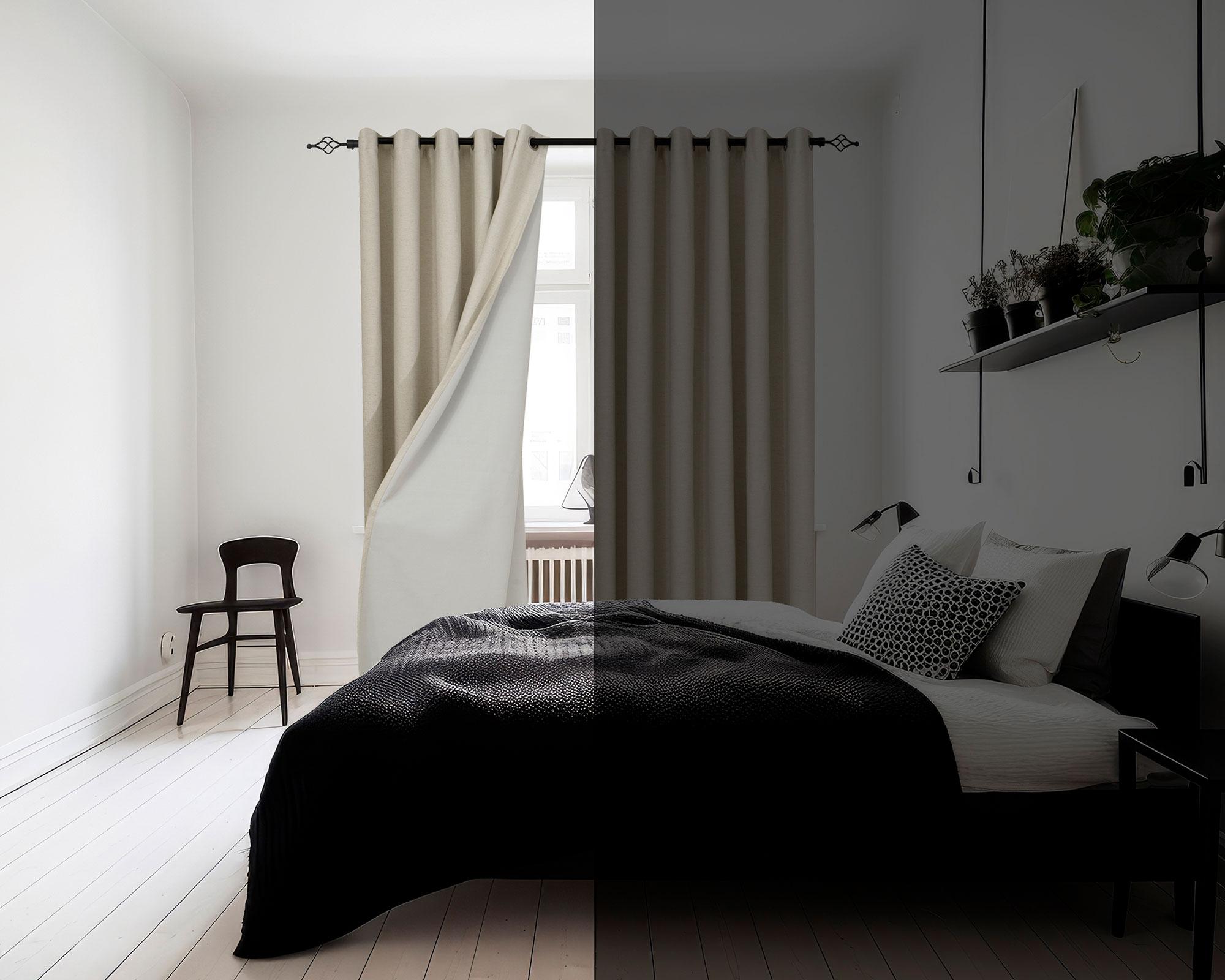 Cortina blackout Maria 200x230 cm crudo-5