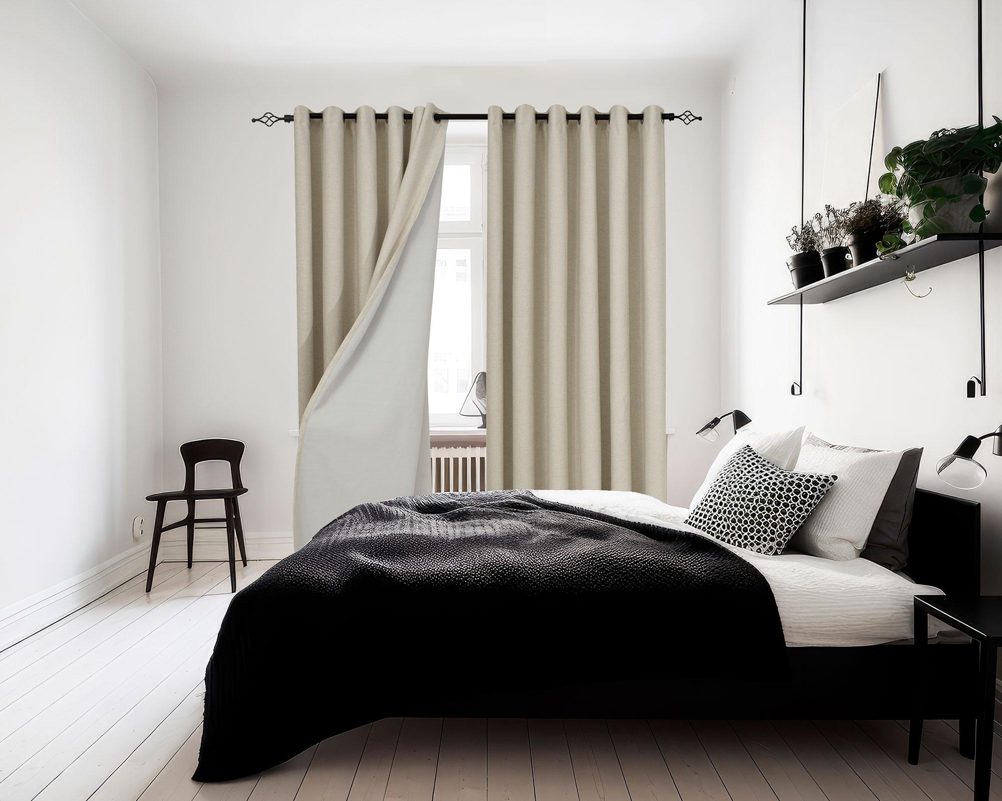Cortina blackout Maria 200x230 cm crudo-6
