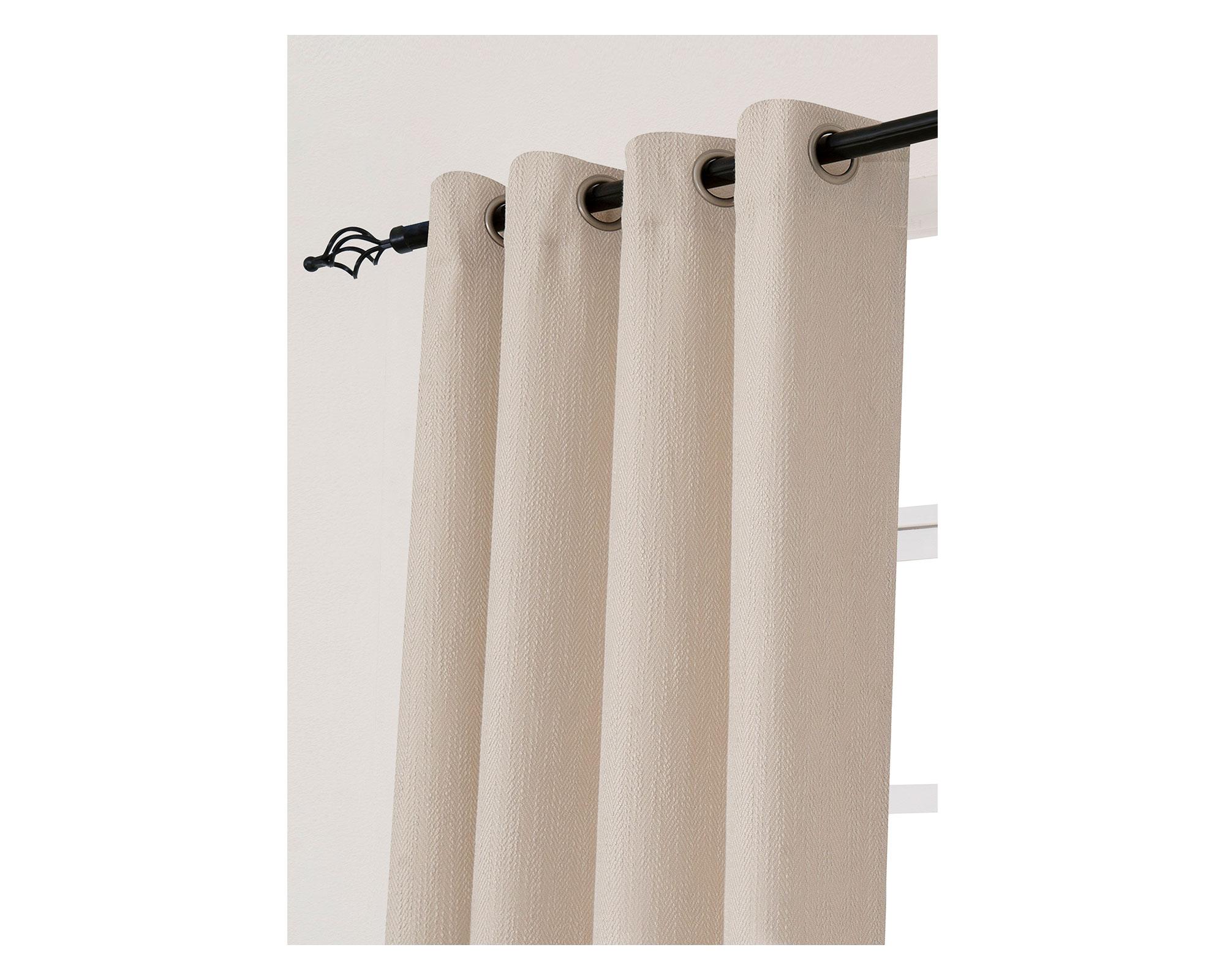 Cortina Espiga 140x230 cm beige claro-3