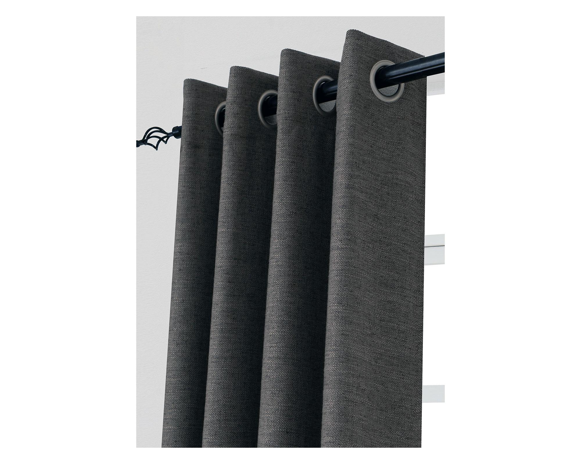 Cortina Lioren lino 200x230 cm grafito-3