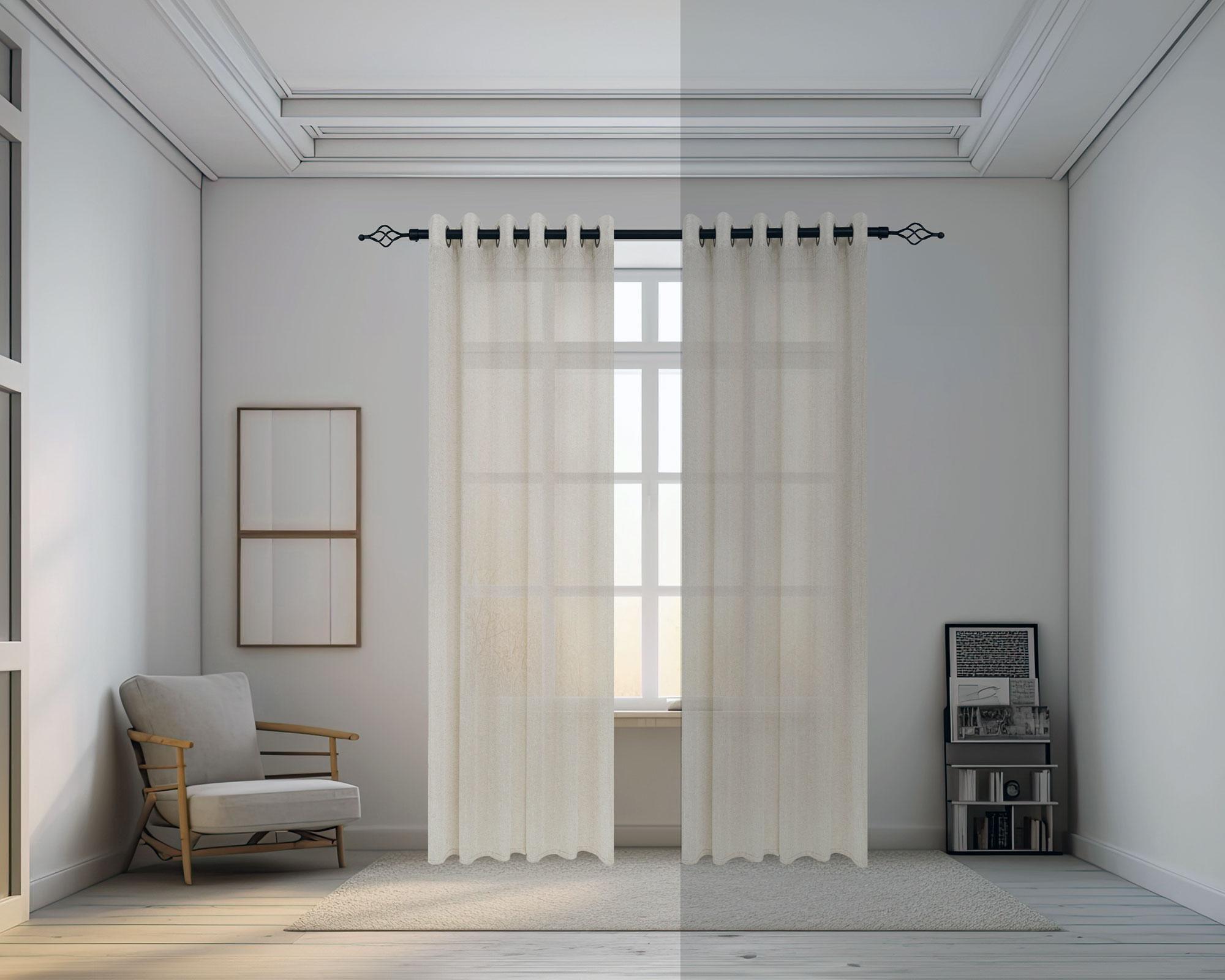 Cortina sun out lino 200x230 cm blanco-5