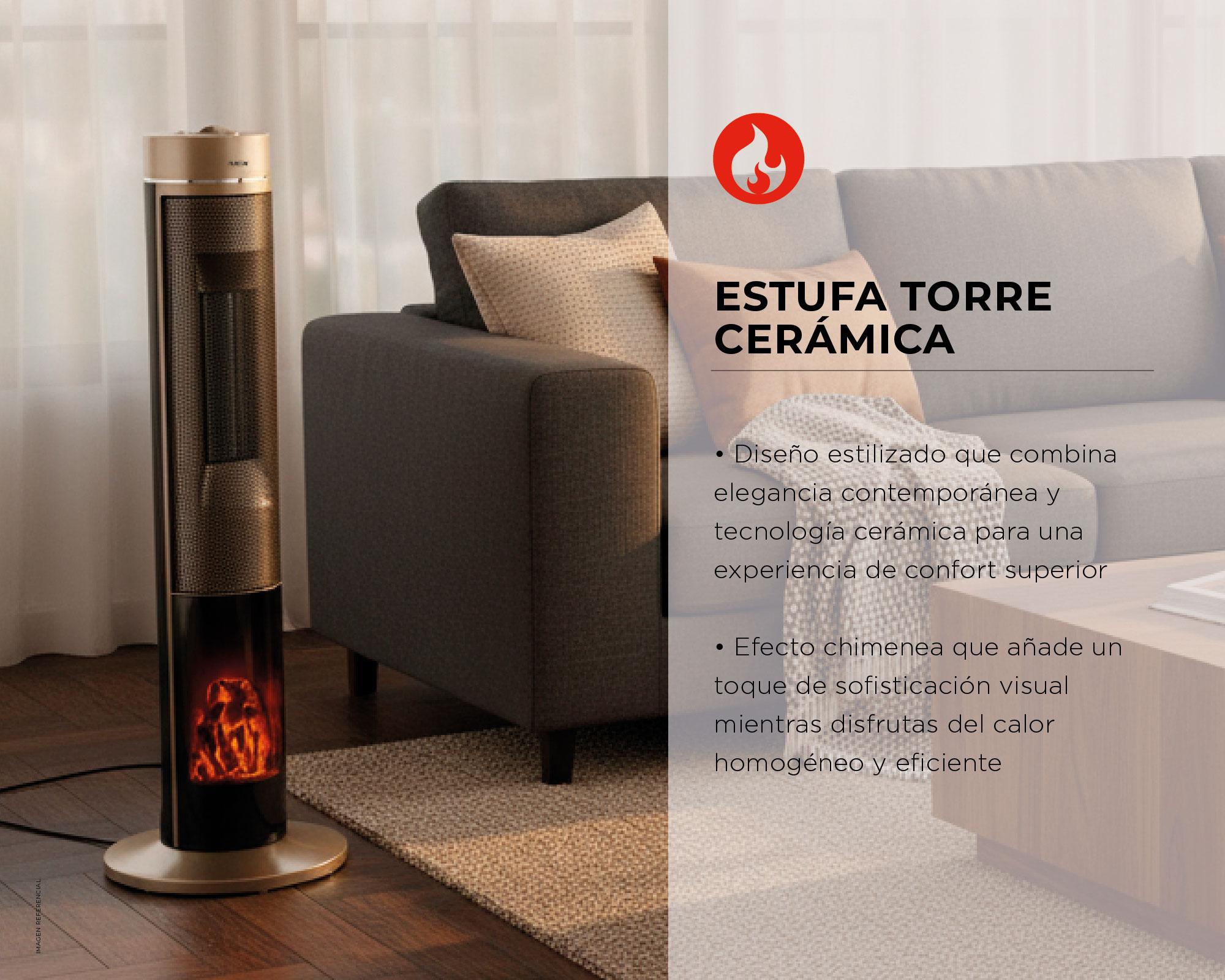 Estufa torre sin fuego 2000W-5