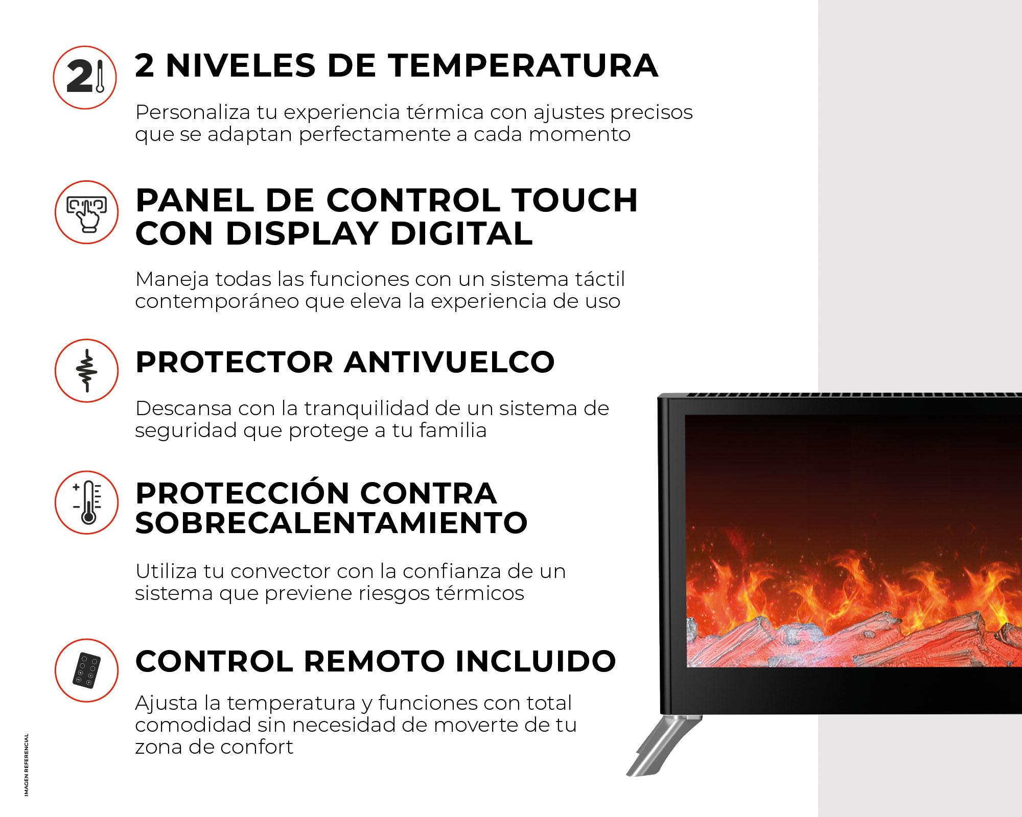 Panel eléctrico chimenea digital-3