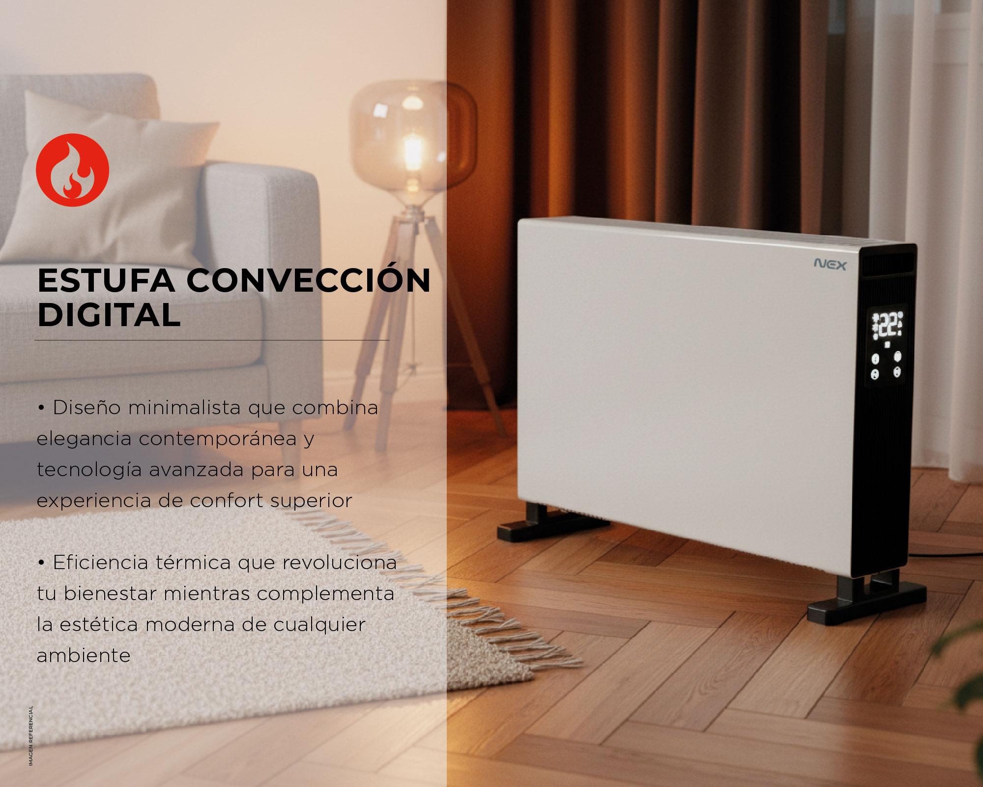 Estufa convección digital EC2000DIGT 1800W-3