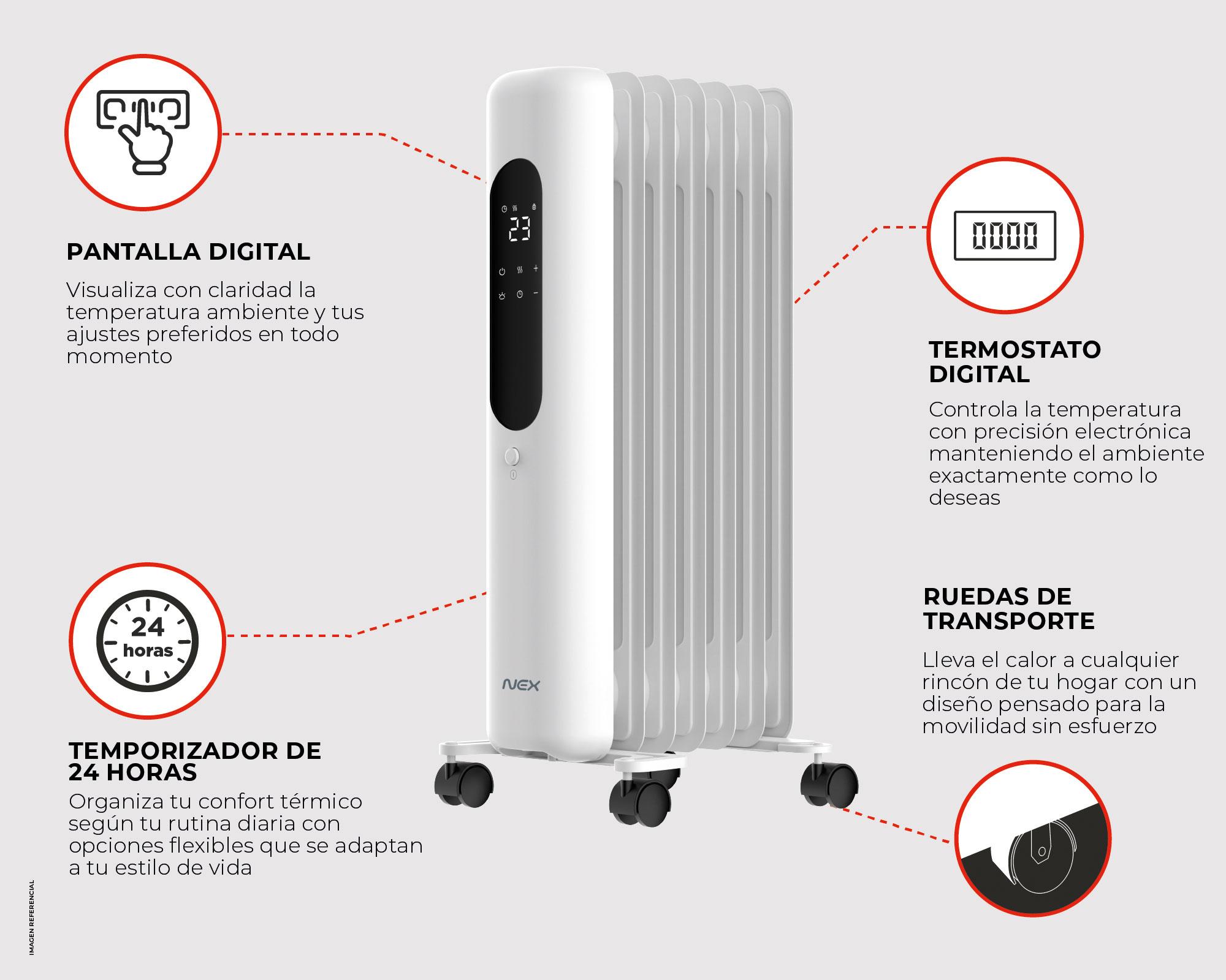 Estufa oleo eléctrica OLEODG1500-6