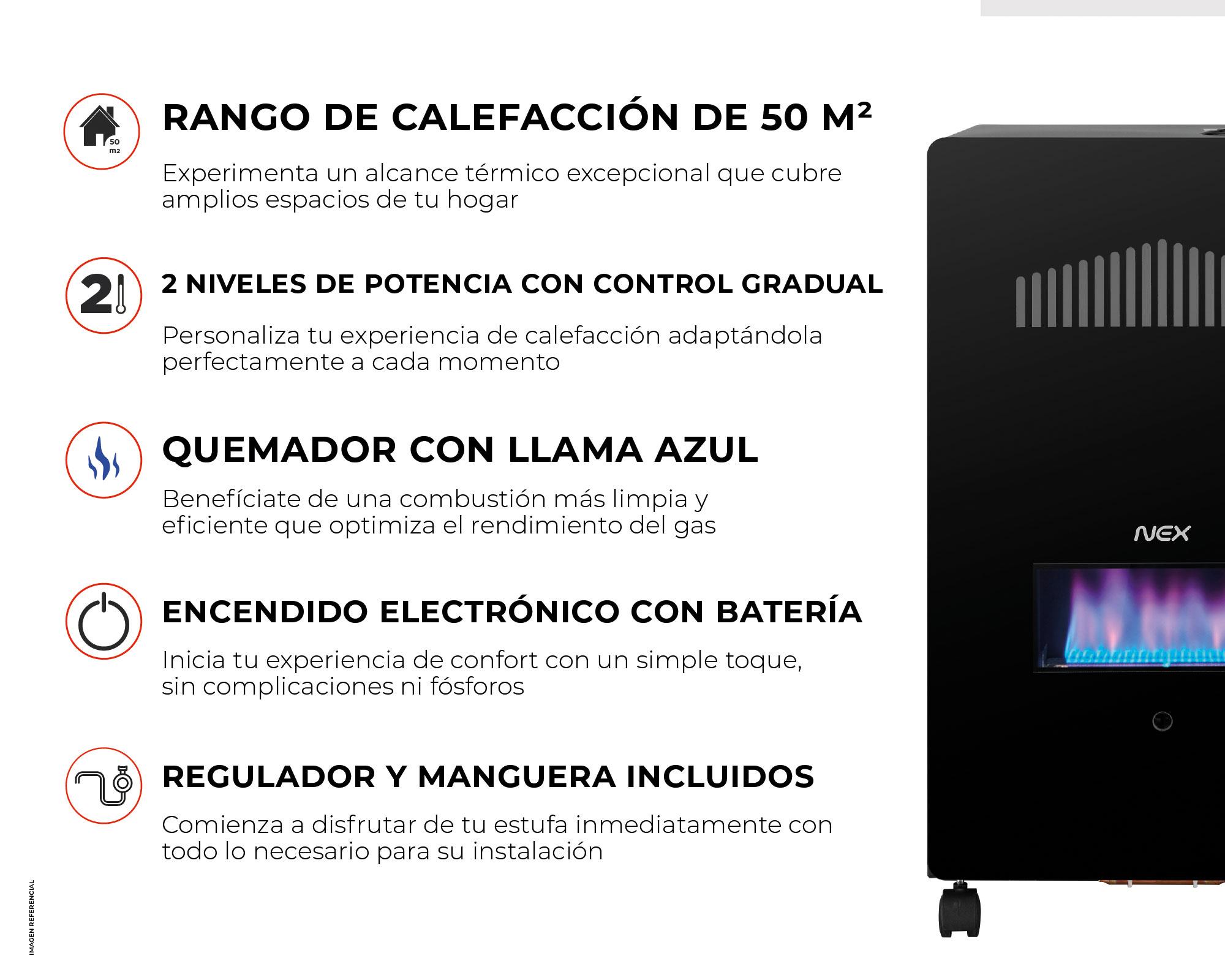 Estufa gas 15 kg EGAS11KGBL-9